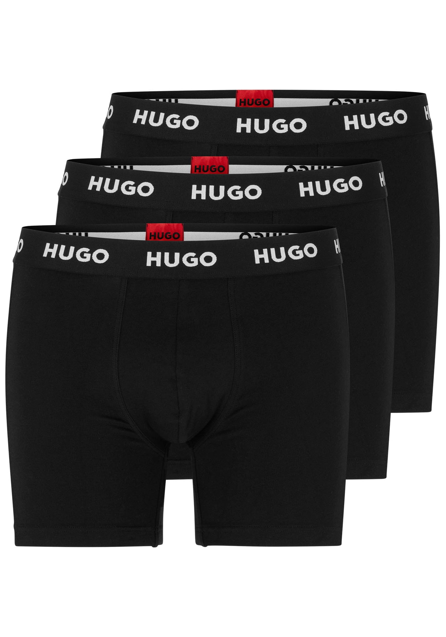 HUGO Underwear Boxer »BOXERBR TRIPLET PACK« 3 cuis mit HUGO Logo-Elastikbund