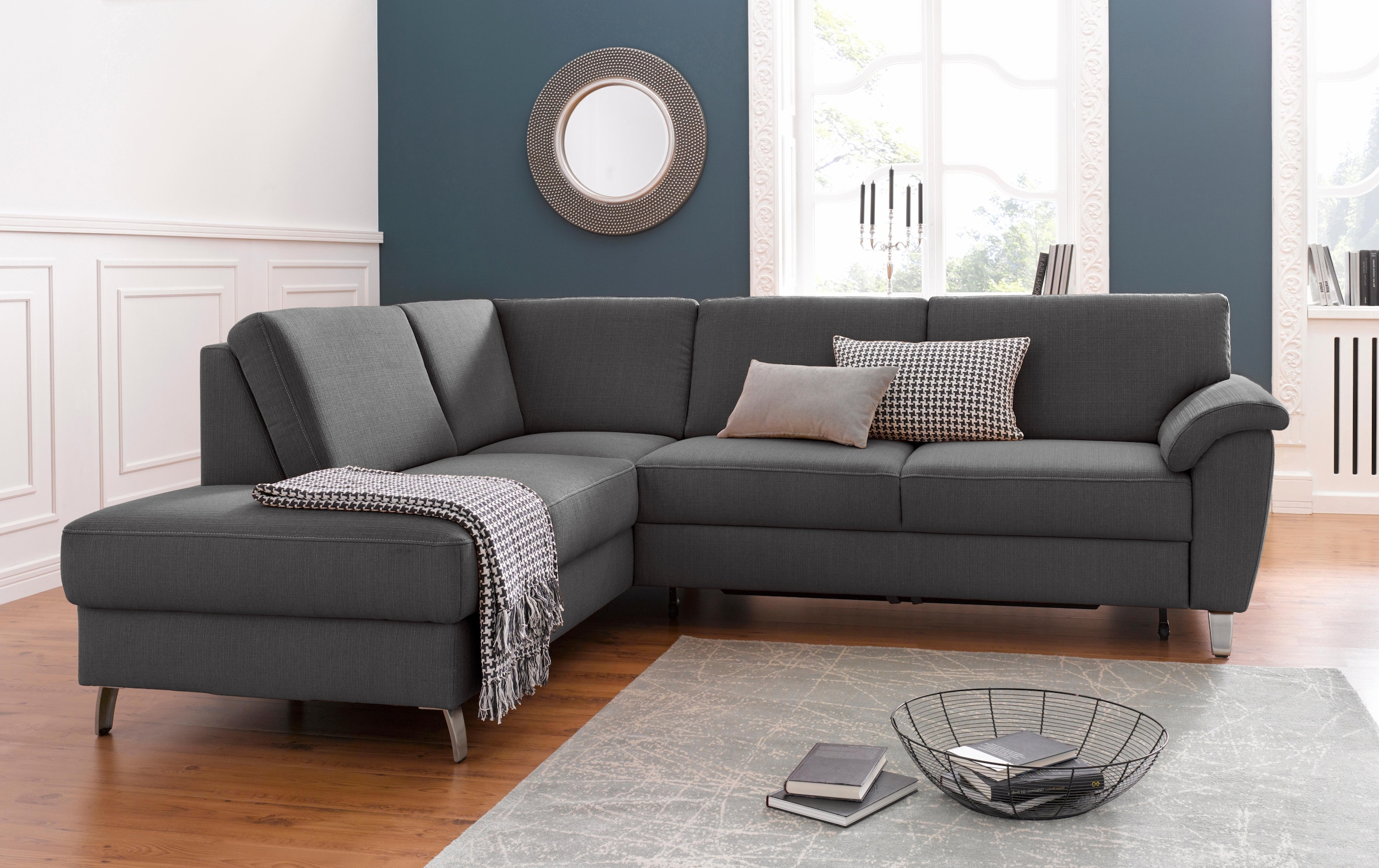 Image of sit&more Ecksofa "Texel L-Form" mit Federkern, wahlweise mit Bettfunktion und Bettkasten