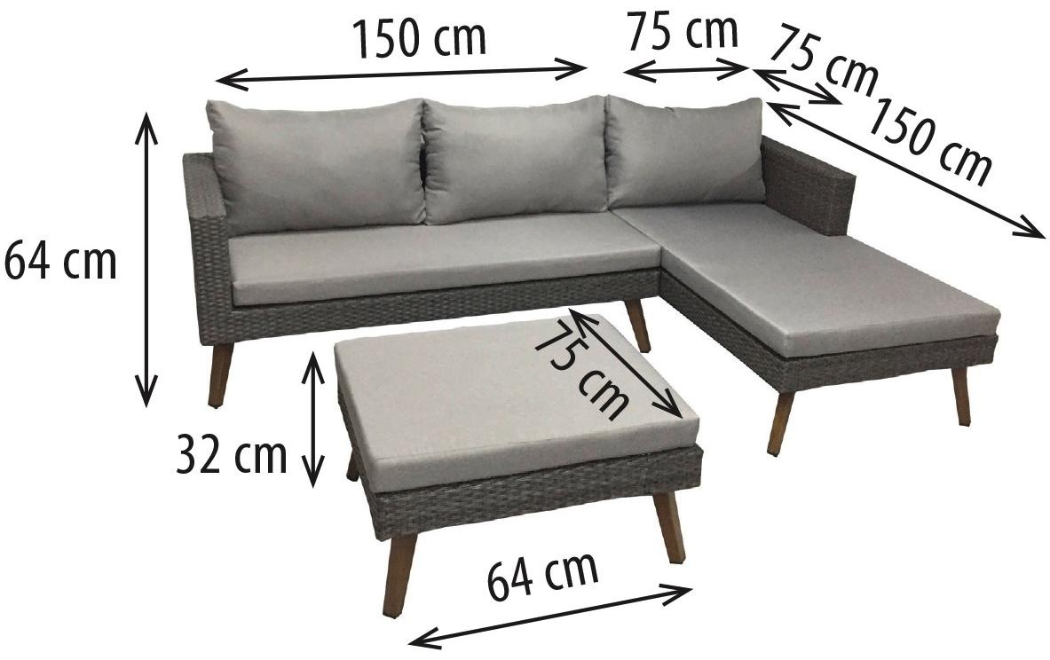 Greemotion Loungeset »Gomera Grau«