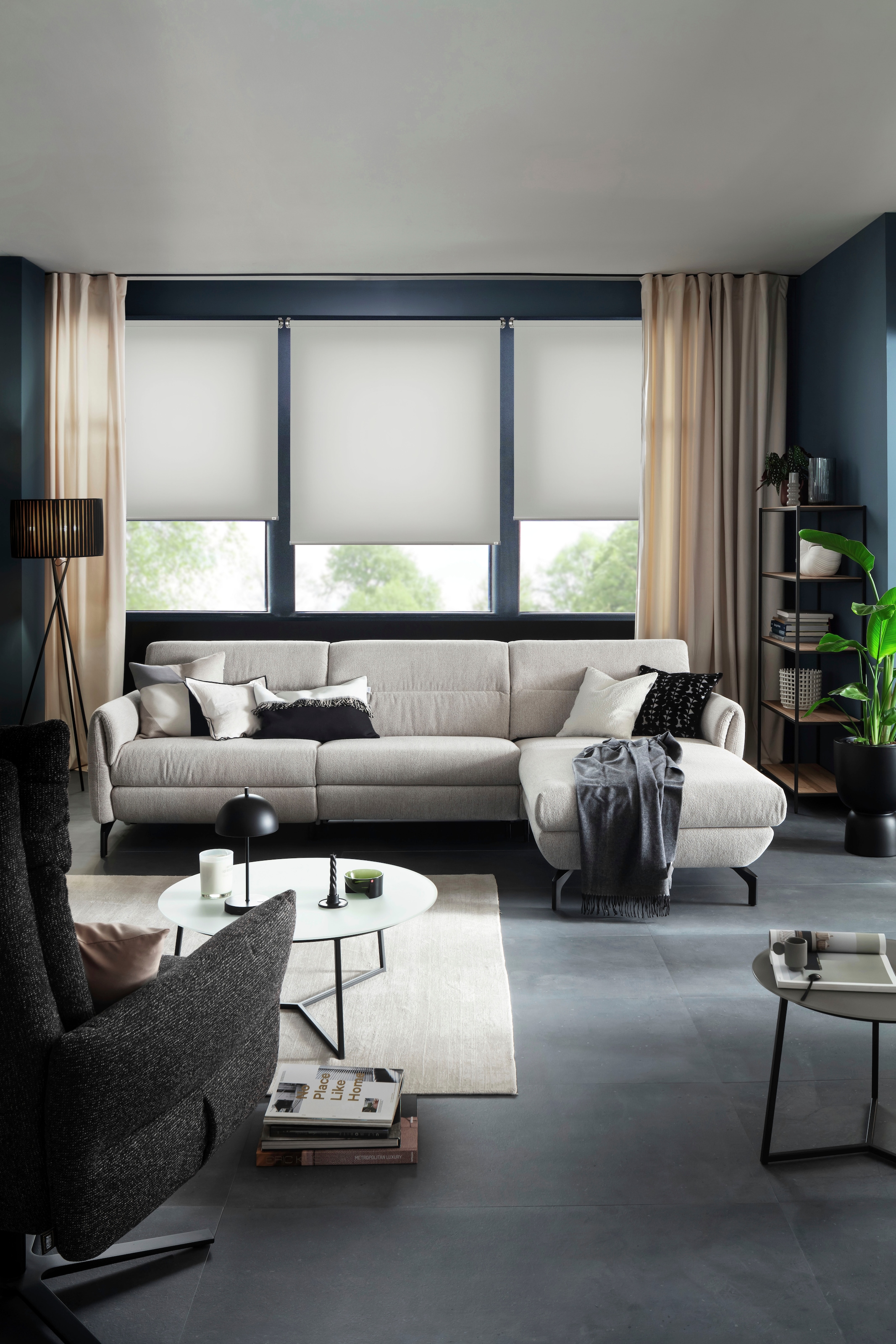 SCHÖNER WOHNEN-Kollektion Store à tirage latéral »Tageslichtrollo Tizia« blickdicht protection visuelle Avec perçage / sans perçage suspendu librement geklebt, geklemmt, silberne oder weisse Rollo-Technik