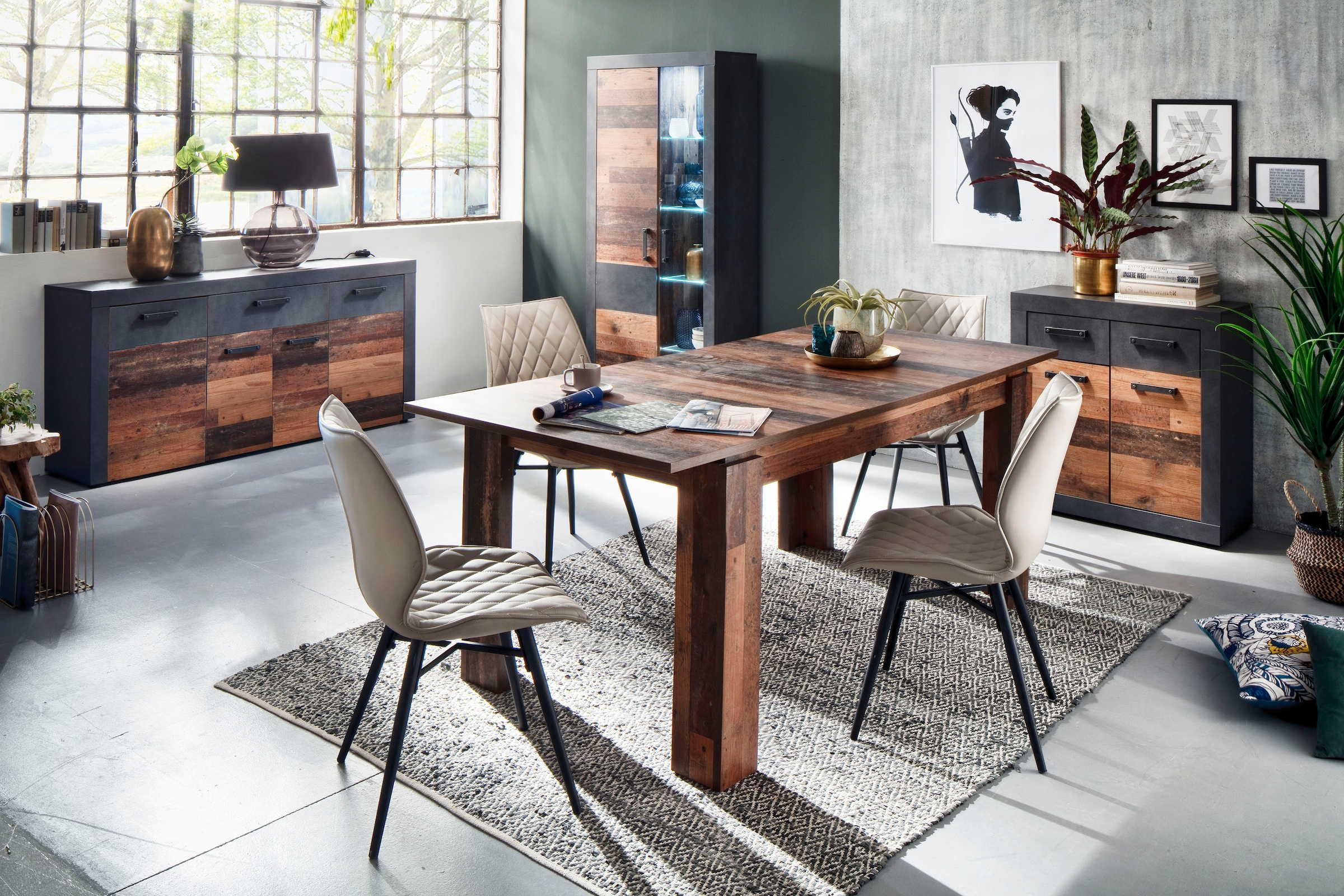 INOSIGN Esstisch »Tanum« Ausziehbarer Esszimmertisch 160-200 cm - Masse (B/T/H) 160/90/77 cm