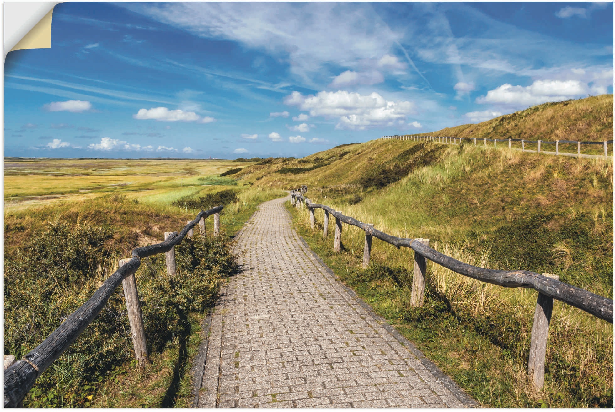 Image of Artland Wandbild »Weg zum De Slufter«, Küstenbilder, (1 St.), in vielen Grössen & Produktarten - Alubild / Outdoorbild für den Aussenbereich, Leinwandbild, Poster, Wandaufkleber / Wandtattoo auch für Badezimmer geeignet bei Ackermann Versand Schweiz