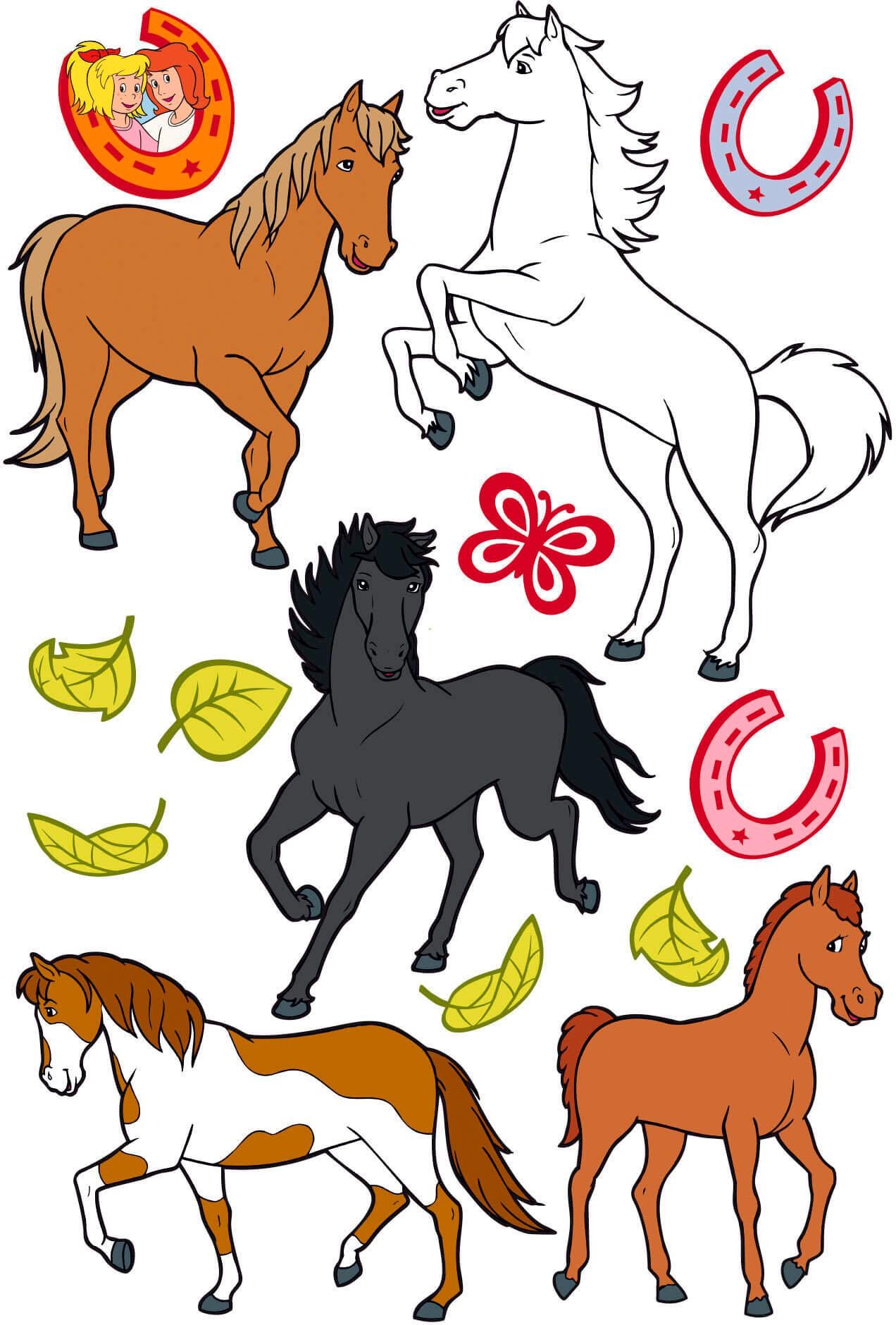 Image of Wall-Art Wandtattoo »Bibi&Tina Pferdeset« bei Ackermann Versand Schweiz