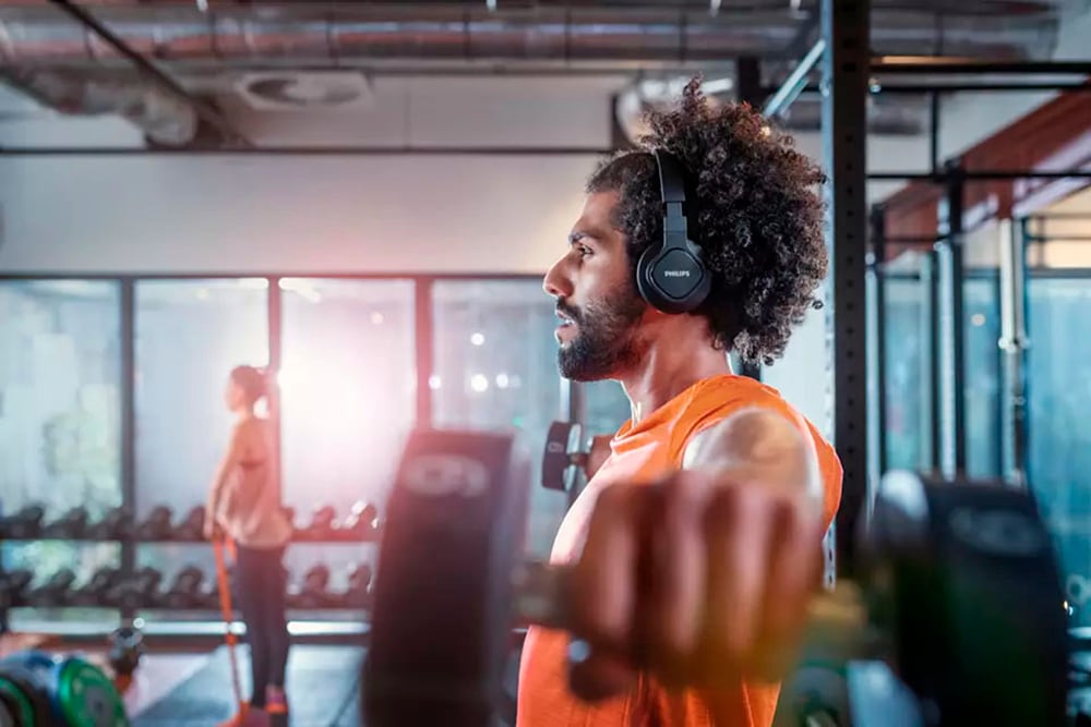 Philips Sport-Kopfhörer »TAA4216BK«, Bluetooth, Freisprechfunktion-Sprachsteuerung-integrierte Steuerung für Anrufe und Musik-Rauschunterdrückung