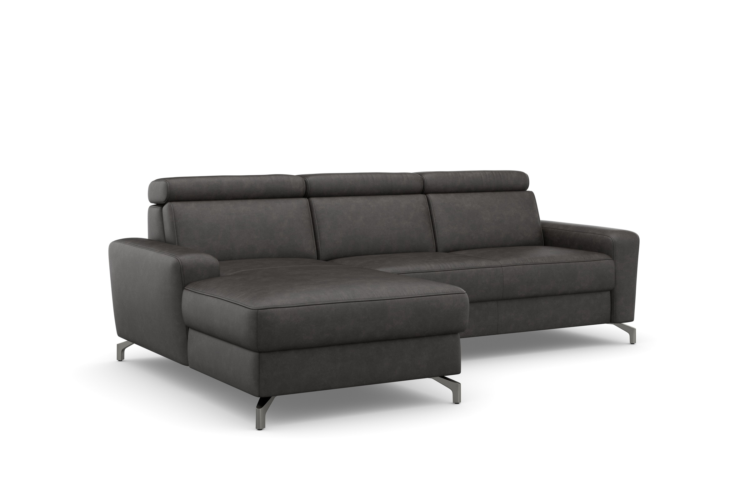 sit&more Ecksofa »Scarlett L-Form«, inklusive Kopfteilverstellung, wahlweise mit Bettfunktion, Bettkasten