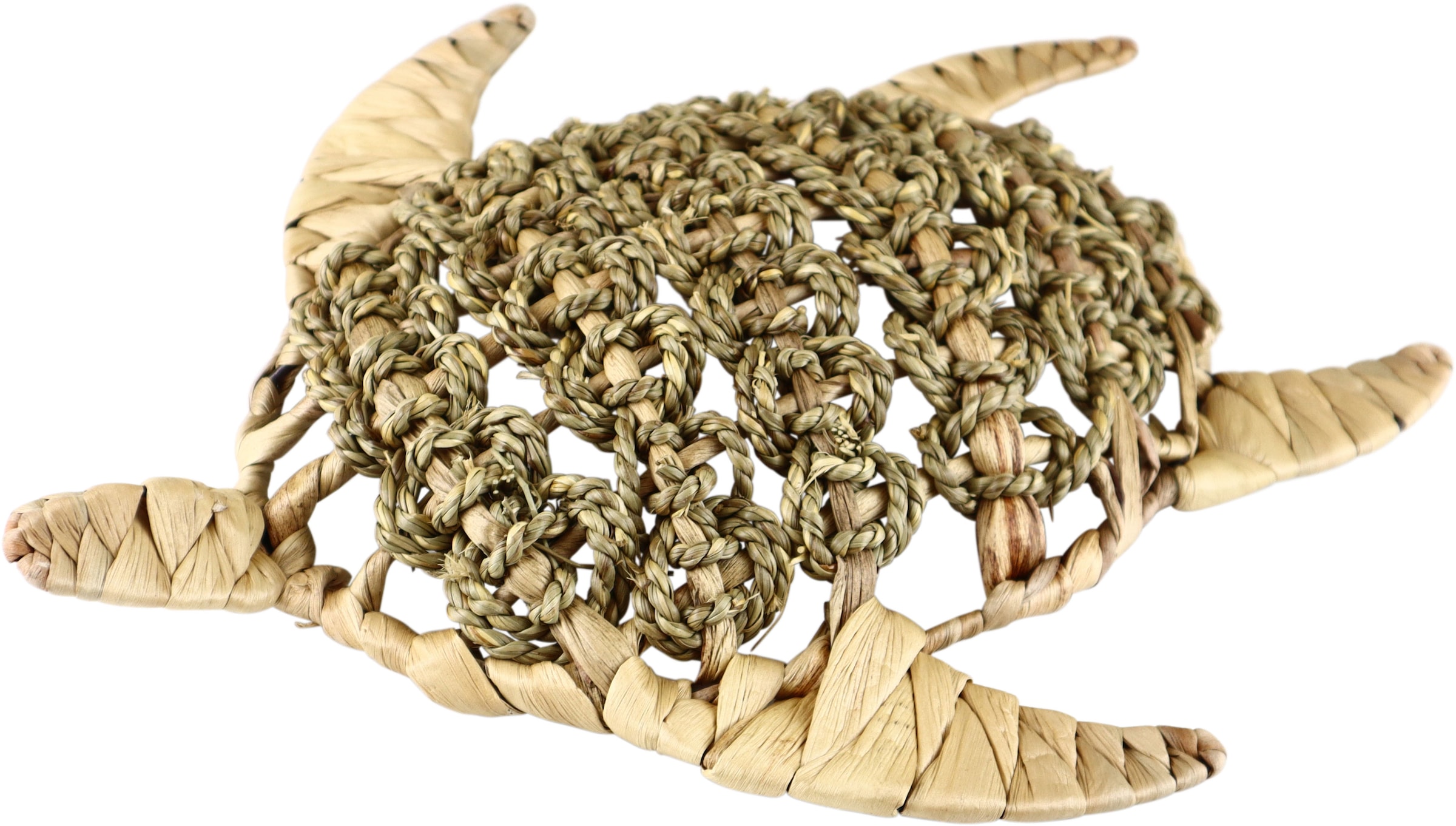Image of AM Design Dekofigur "Schildkröte aus Schilf" handgefertigt