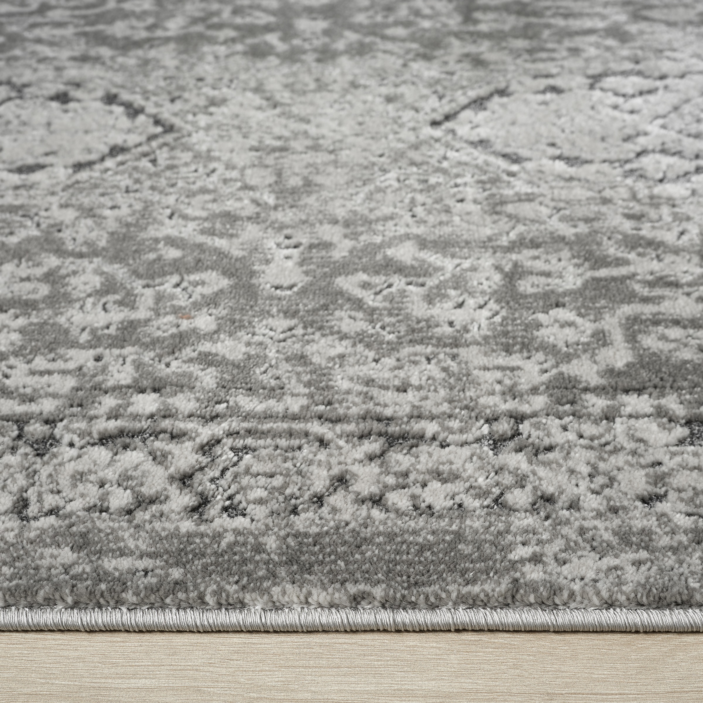 GOODproduct Teppich »Kylan, Hoch-Tief-Struktur, dezenter Glanz« rechteckig 9 mm Höhe Schrumpf-Garn-Effekt, im Vintage-Look, dichte Qualität, Wohnzimmer