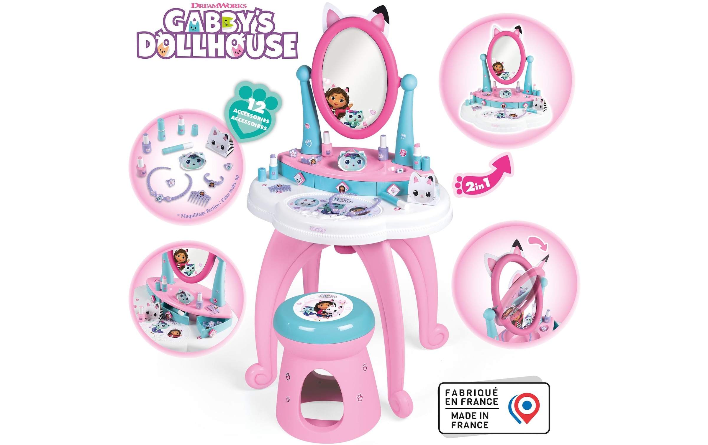 Smoby Frisier- & Schminkkopf »Gabbys Dollhouse«