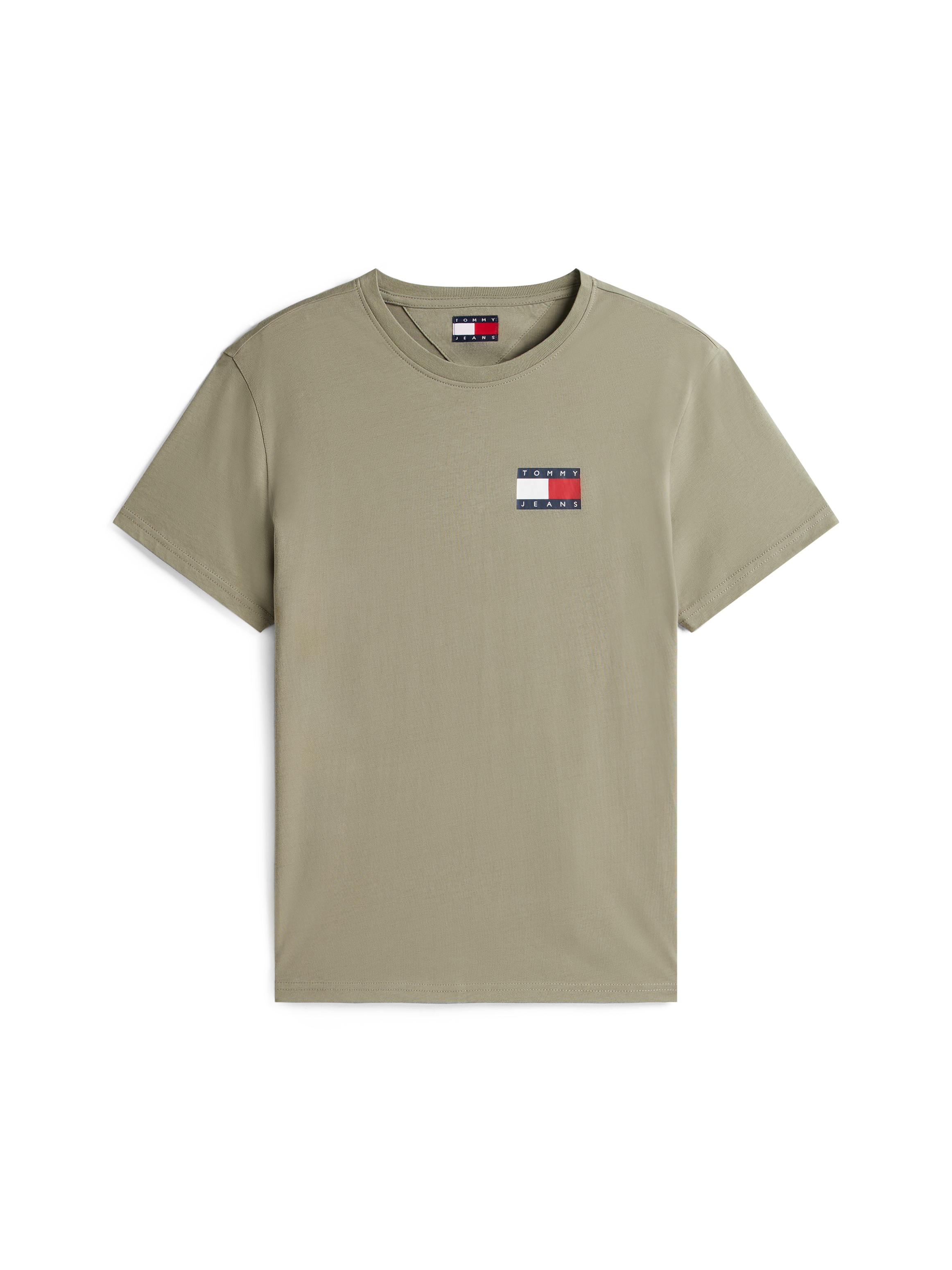 Tommy Jeans T-Shirt »TJM SLIM ESSENTIAL FLAG TEE EXT«, Mit Rundhalsausschnitt