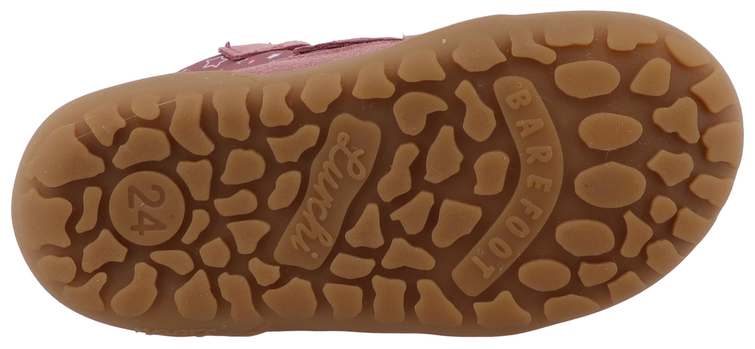 Lurchi Chaussures pieds nus »Jilly Barefoot-TEX«  chaussure à scratch avec doublure chaude, gabarit de taille à télécharger
