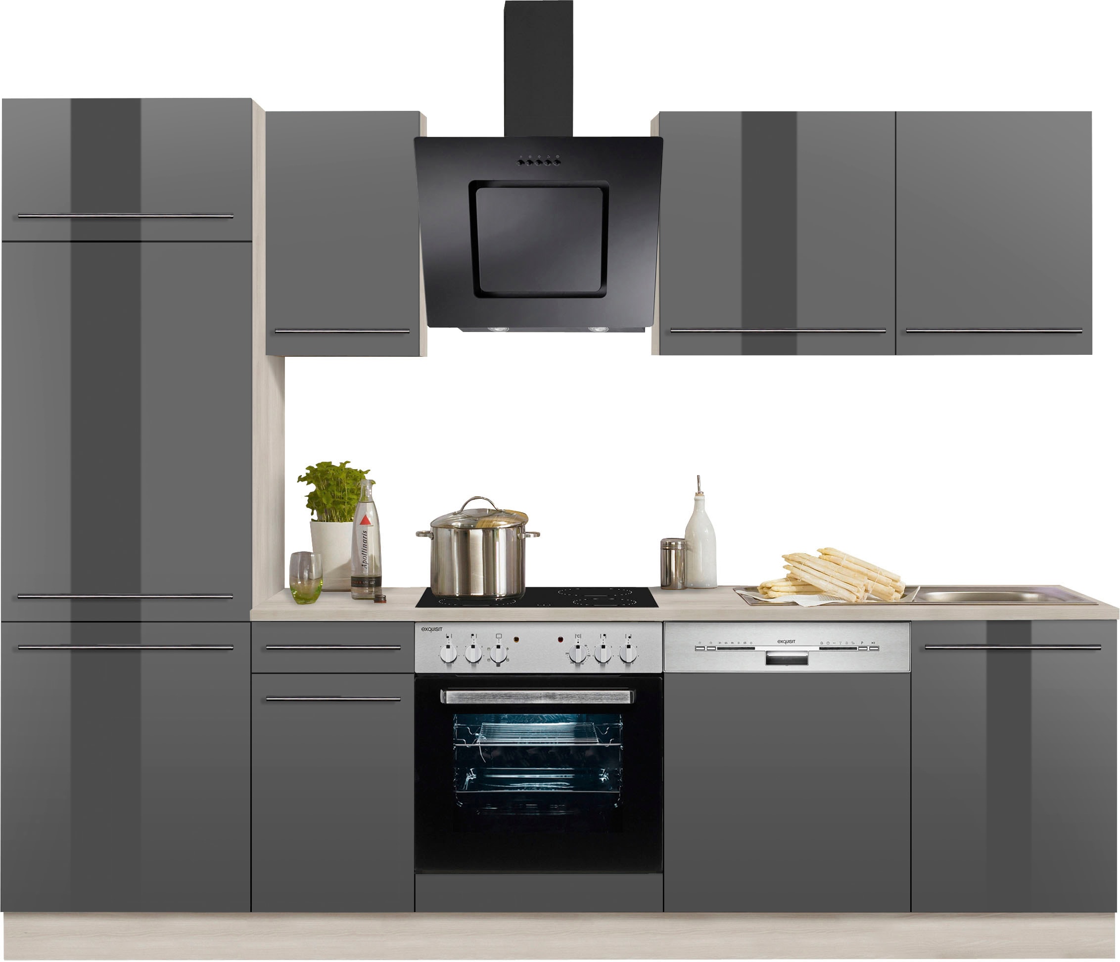 ♕ OPTIFIT Küchenzeile »Bern«, Breite auf gedämpfte 270 E-Geräten mit cm, Türen, wahlweise versandkostenfrei