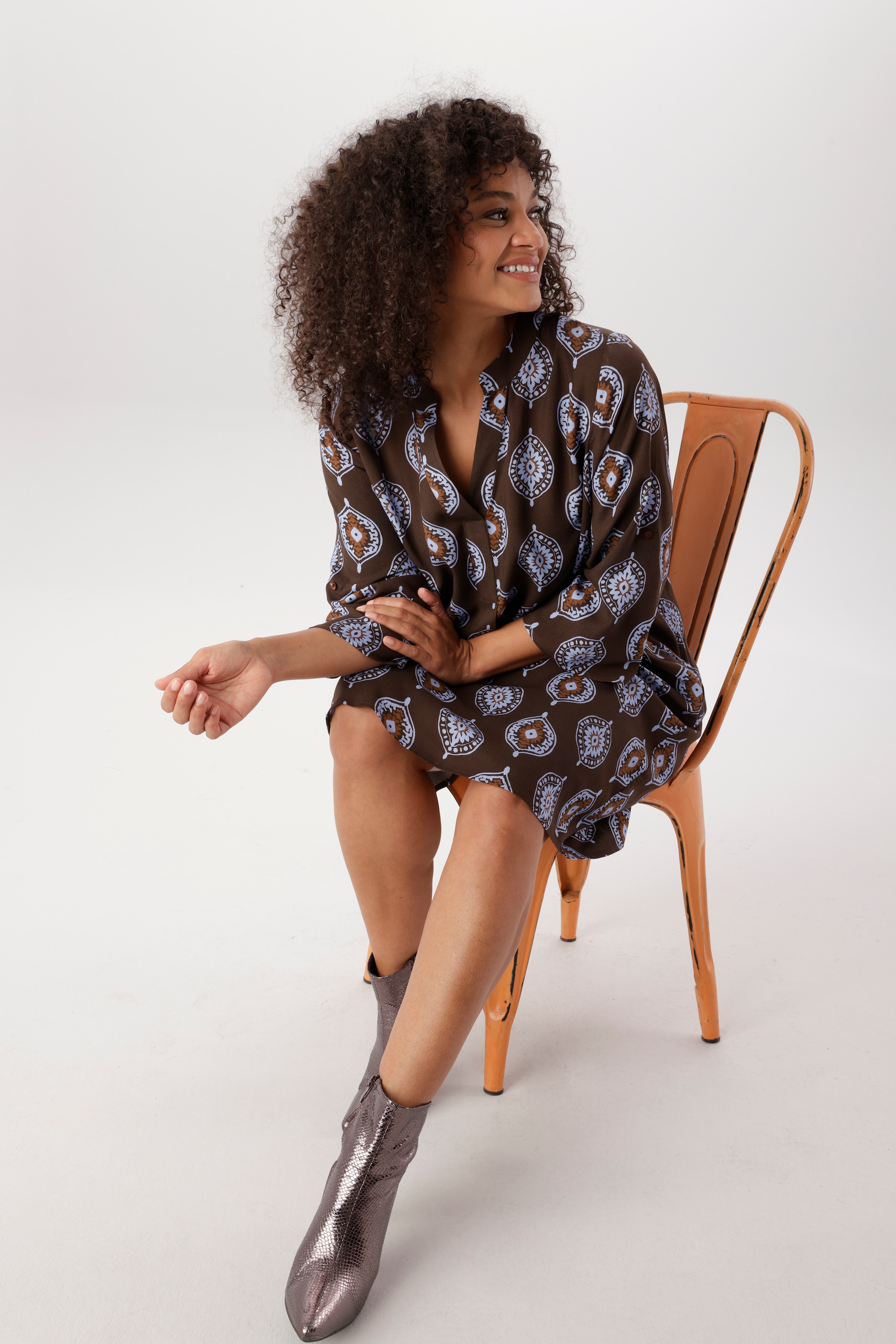 Aniston PLUS Robe imprimée en viscose fluide et douce - NOUVELLE COLLECTION