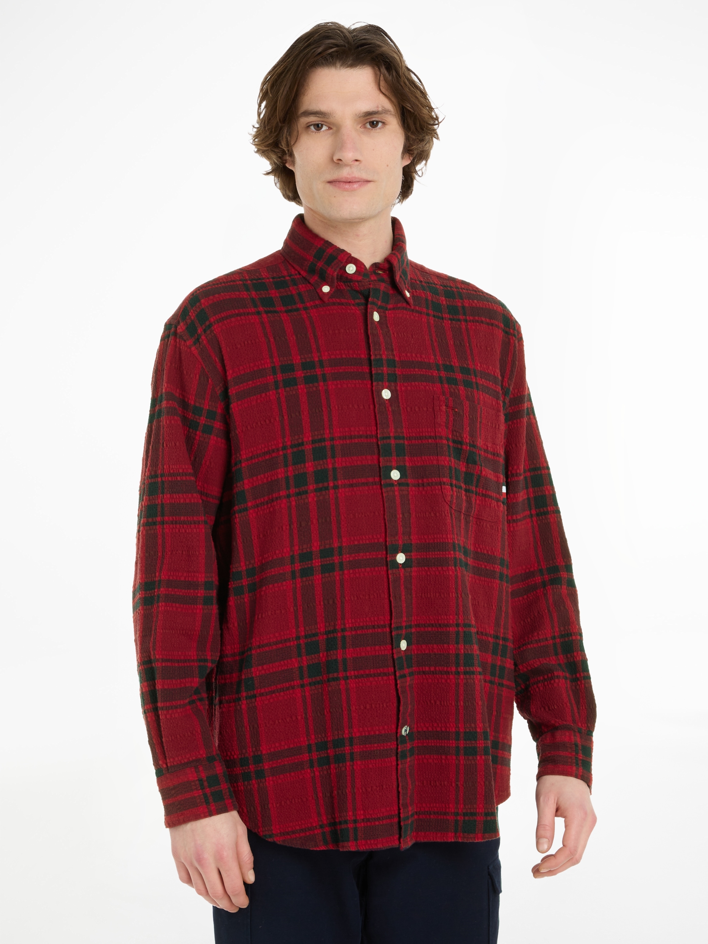 Langarmhemd »TONAL TARTAN SHIRT«