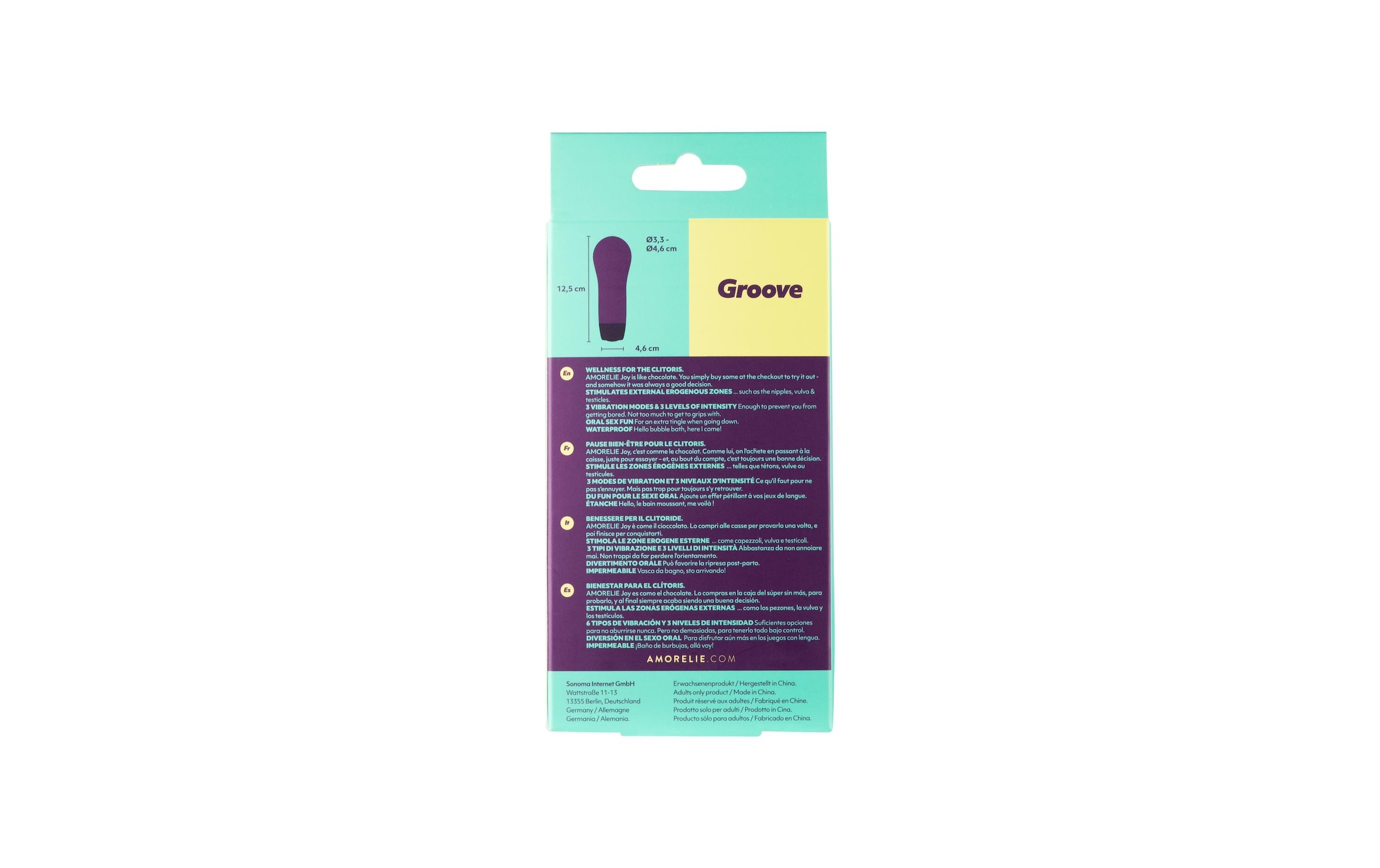 AMORELIE Auflege-Vibrator »«Groove»«