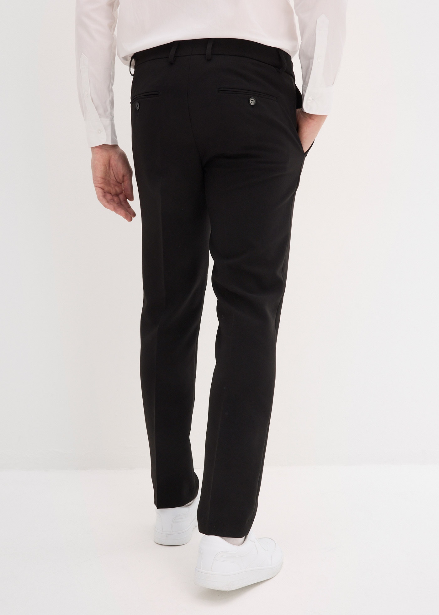 bonprix Pantalon de costume  Slim Fit, aus Polyester, festlicher Stil, Businessmode