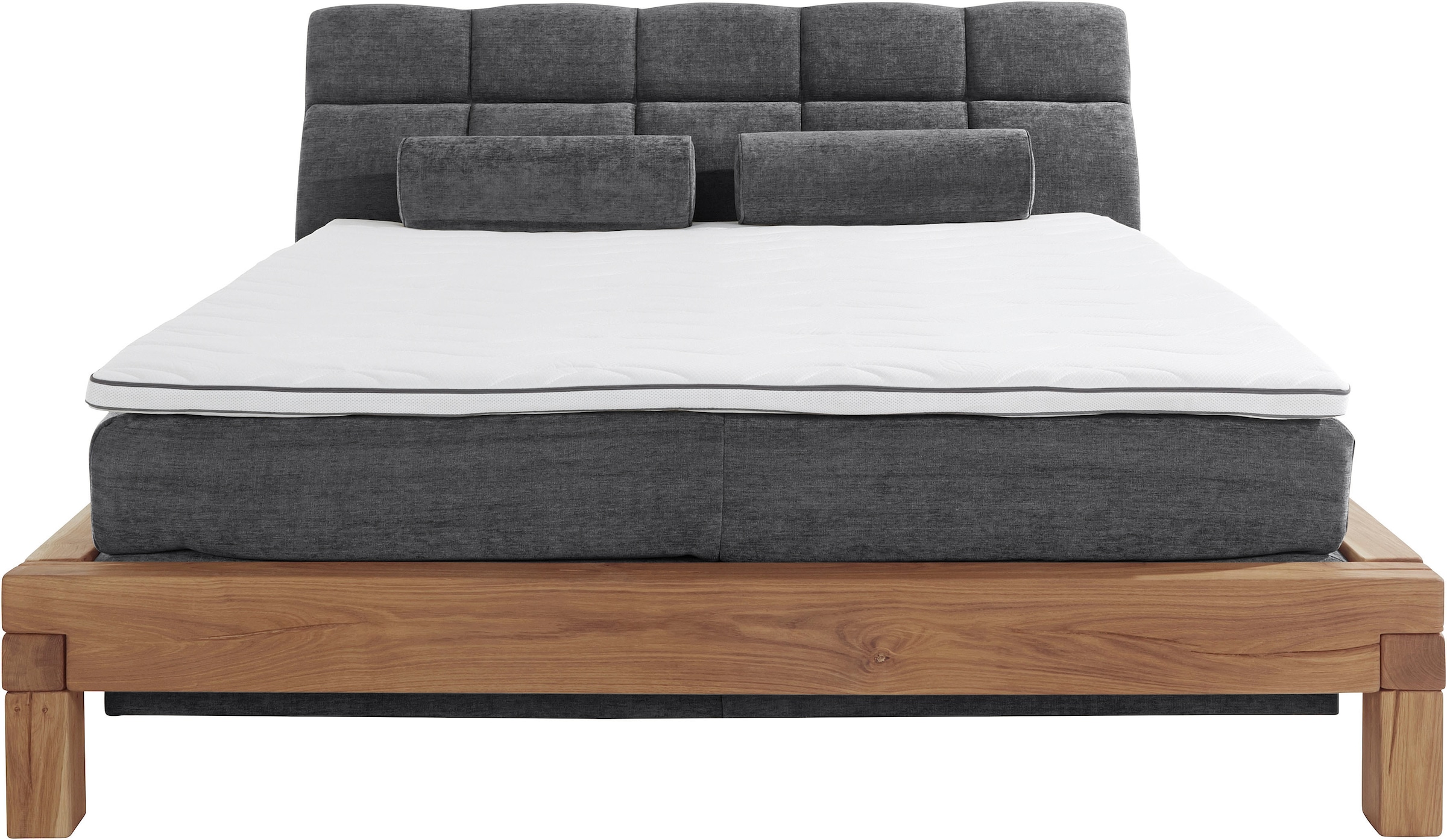 Home affaire Boxspringbett »Villads«, Liegefläche: 180/200 cm, Inside-Boxspring-Unterbau, recycelte Stoffe