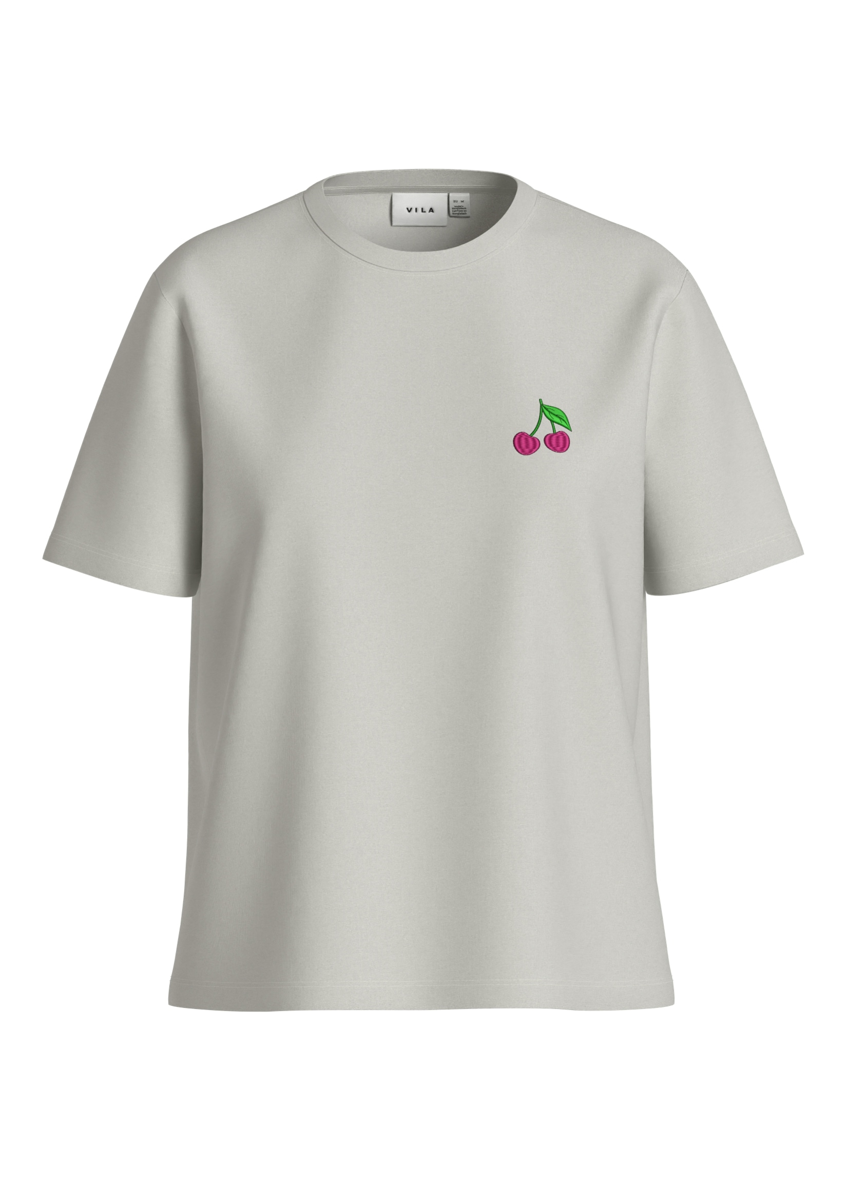 Vila T-shirt à manches courtes »VISYBILLA CHERRY O-NECK S/S TOP/PB/LC«