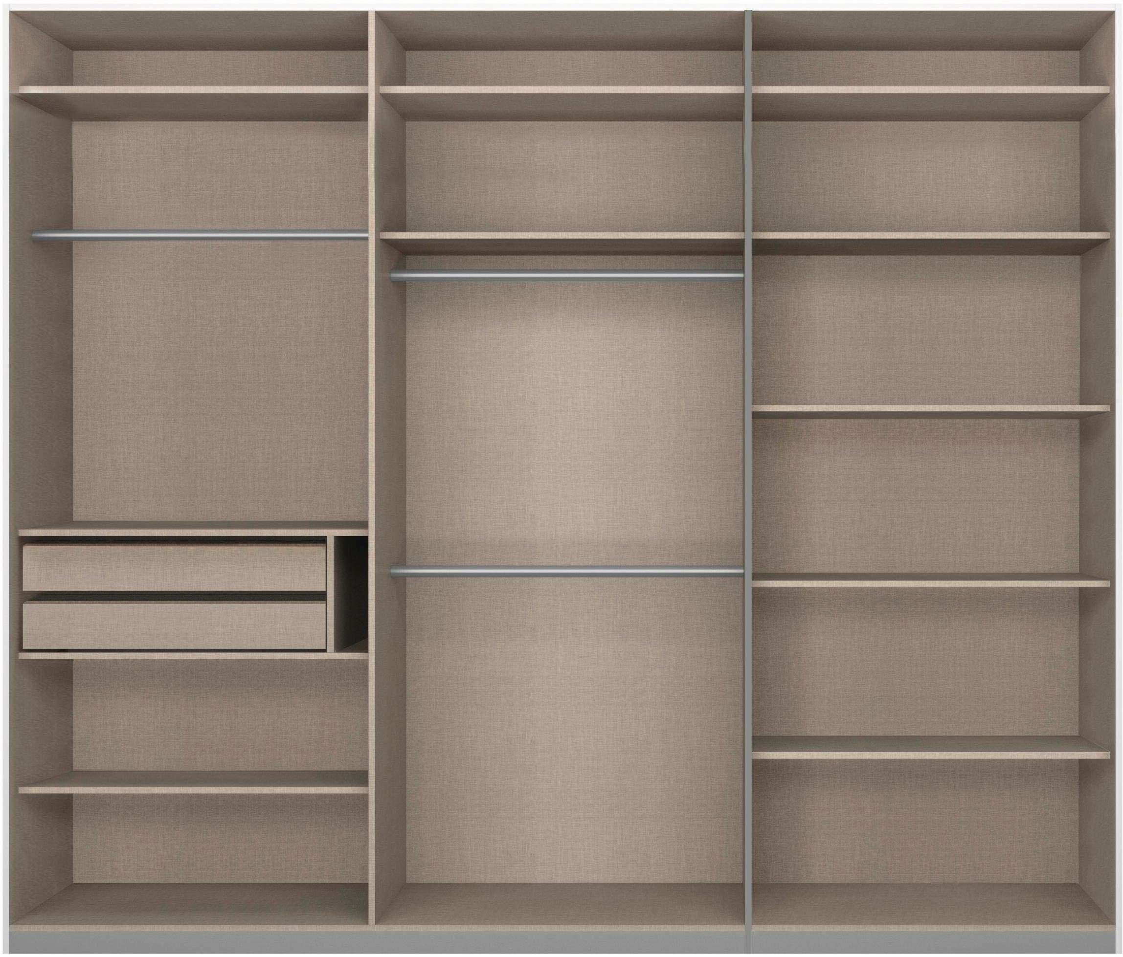 rauch Schwebetürenschrank »Kleiderschrank Schrank Garderobe Wäscheschrank BESTSELLER KEPAN«, inkl. Schubladen-Einsatz und extra Einlegeböden MADE IN GERMANY