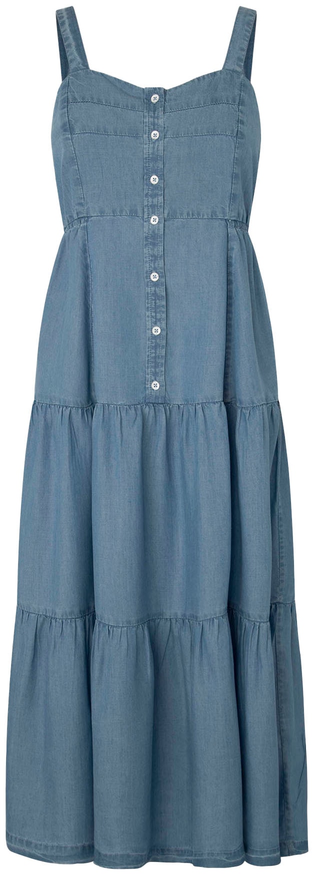 Pepe Jeans Sommerkleid »EDITH«, in Jeansoptik, aus sommerlicher Qualität