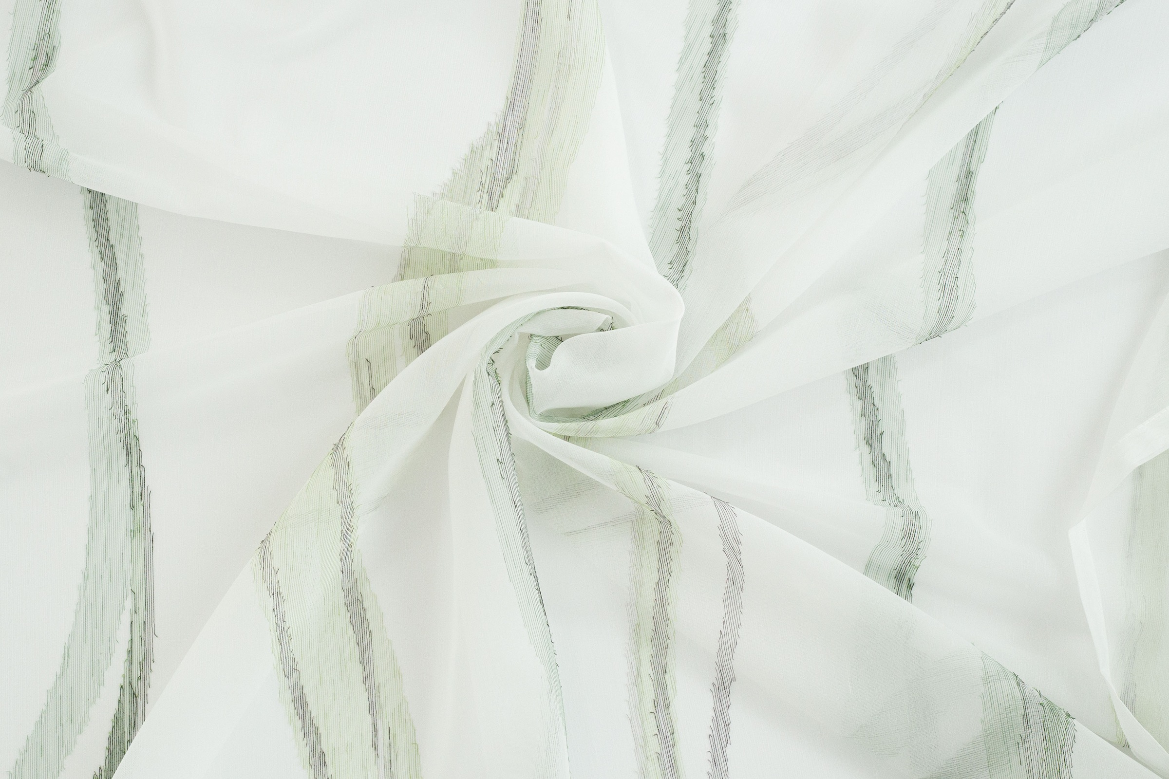 HOMING Rideau »Inna« Boucles cachées 1 cuis tlg. rayures, vagues, moderne, transparent, salon, cuisine, chambre d'enfants