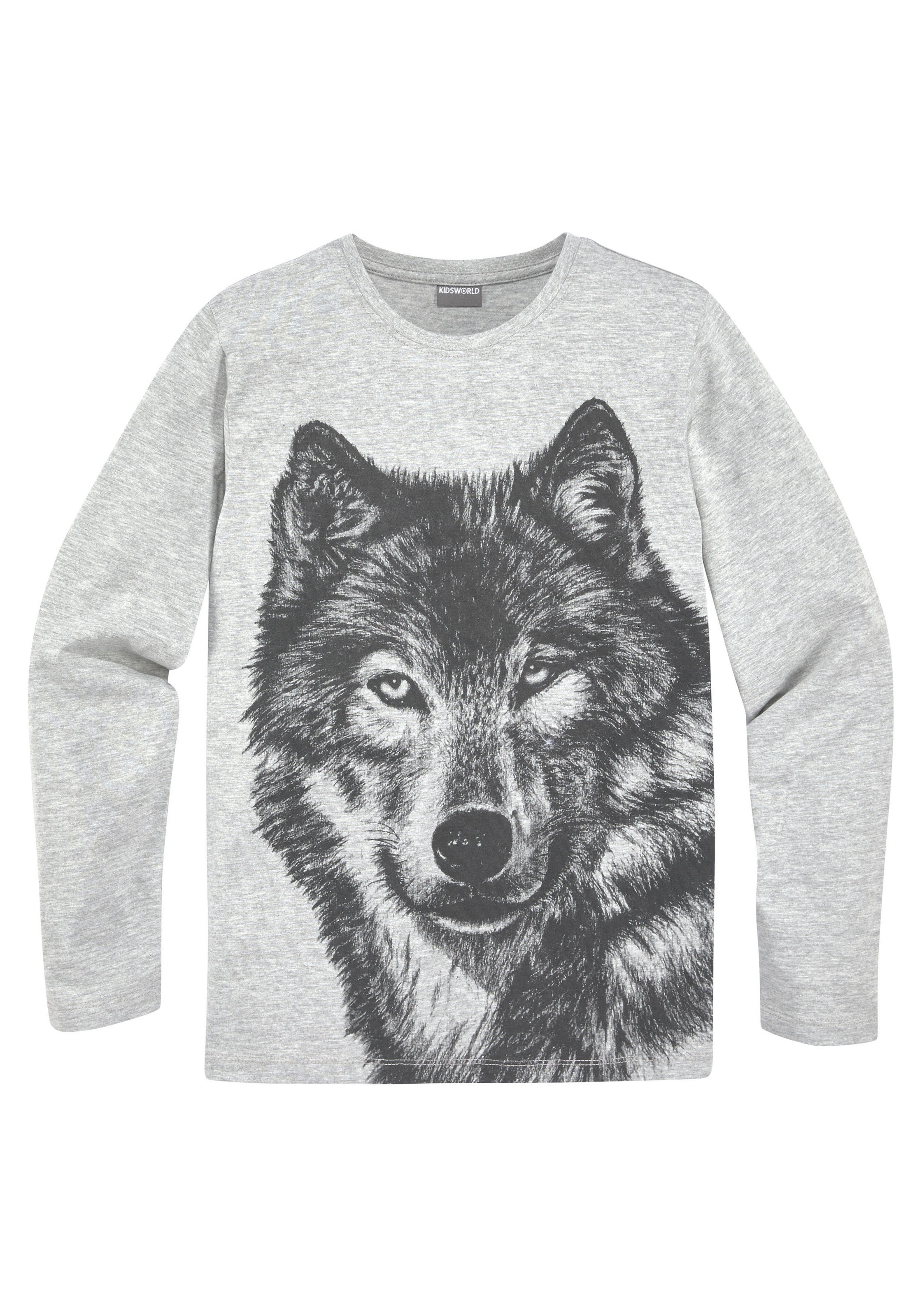 Trendige KIDSWORLD Langarmshirt »Wolf« versandkostenfrei bestellen