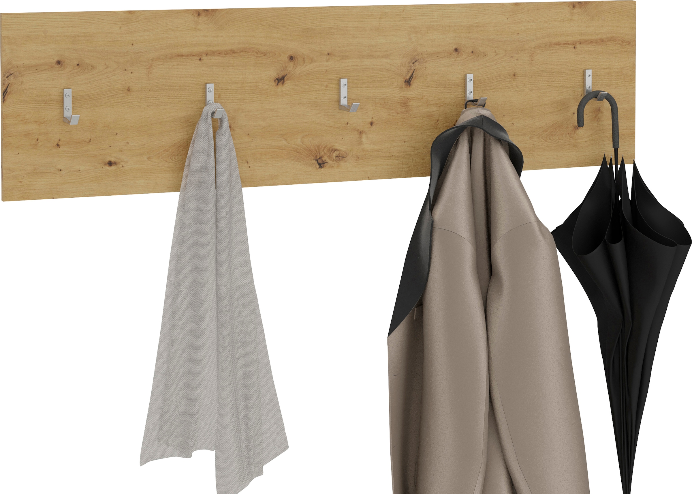 FMD Garderobenpaneel »Belm« mit 5 Haken