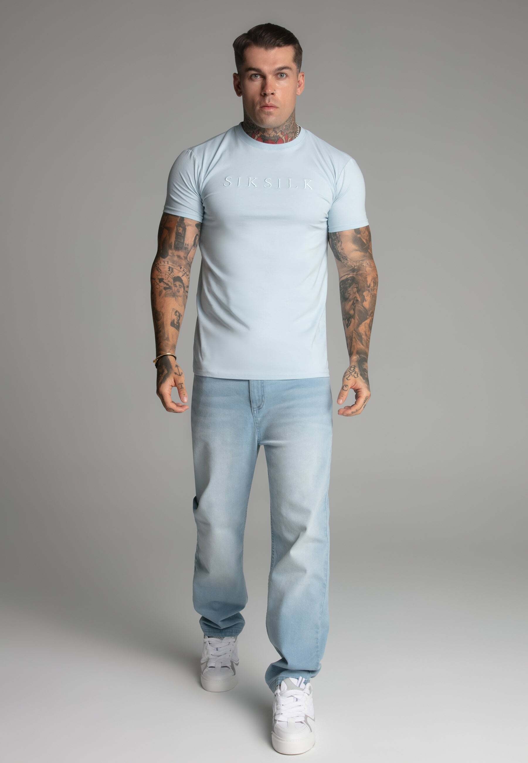Siksilk T-Shirt »Siksilk T-Shirt Muscle Fit T-Shirt«