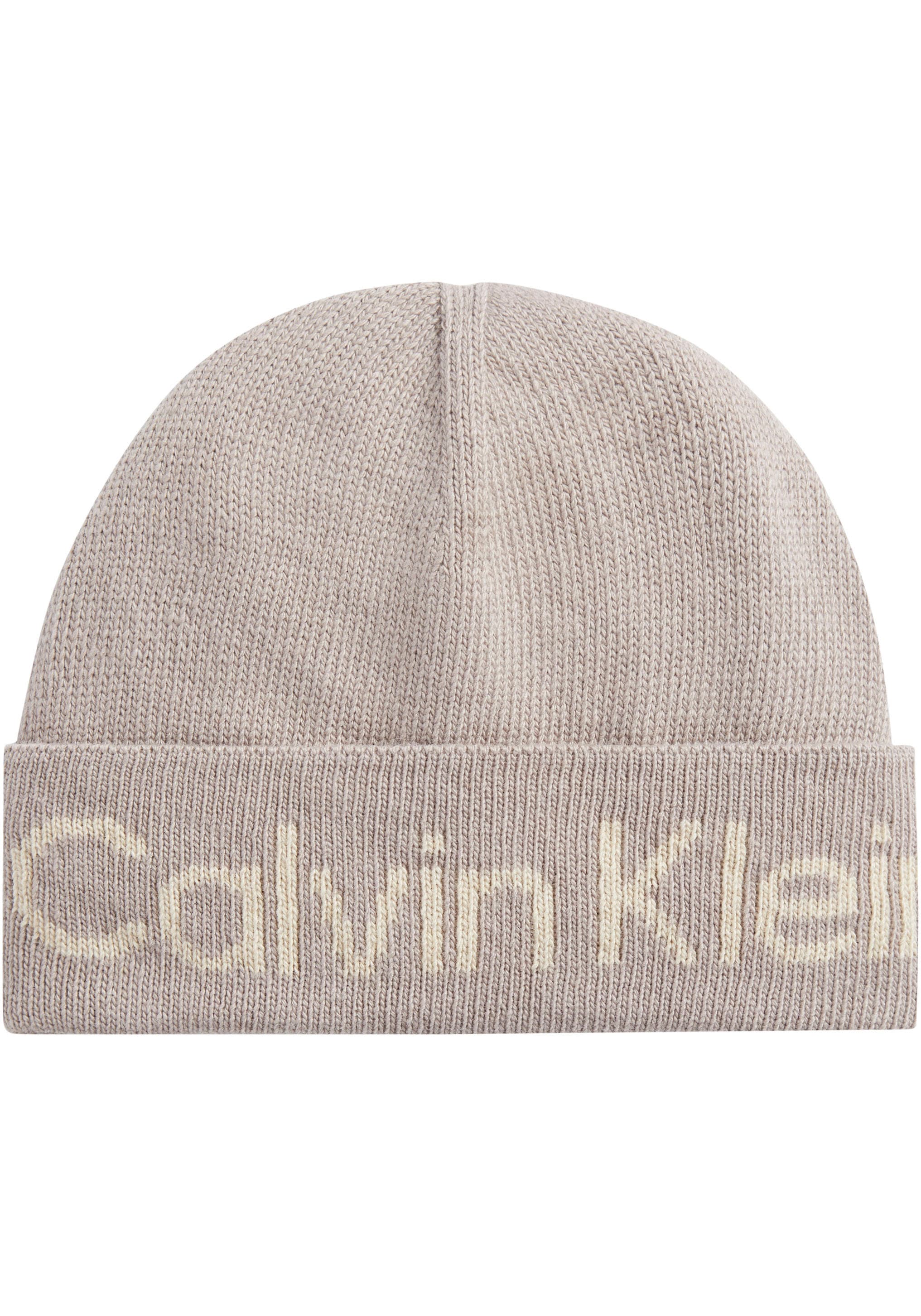 Trouver Calvin Klein Beanie »LOGO REVERSO TONAL BEANIE«, mit Logoschriftzug  sur | Strickmützen