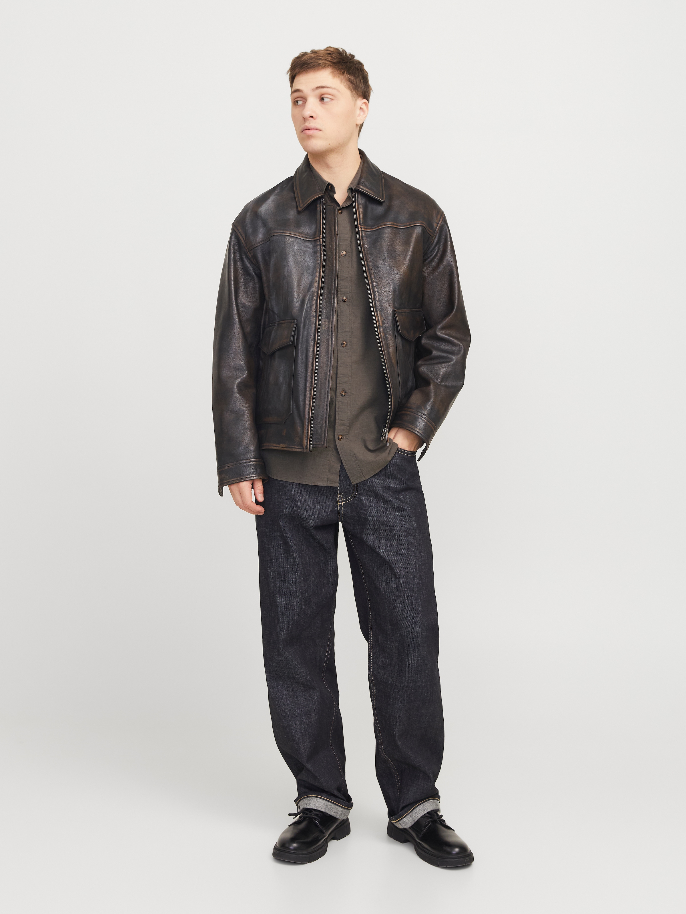 Jack & Jones Langarmhemd »JJESUMMER SHIRT LS SN«, mit Hemdkragen