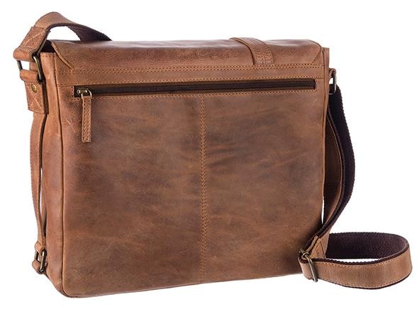 GreenLand Nature Messenger Bag »Montenegro«, aus Rindsleder mit Laptopfach