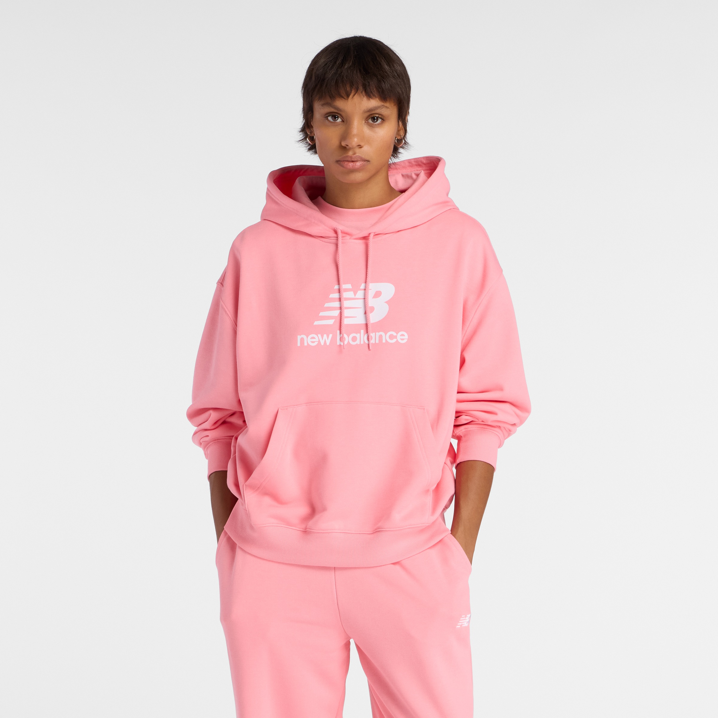 Image of New Balance Kapuzensweatshirt "Sport Essentials French Terry Logo Hoodie", mit Kapuze