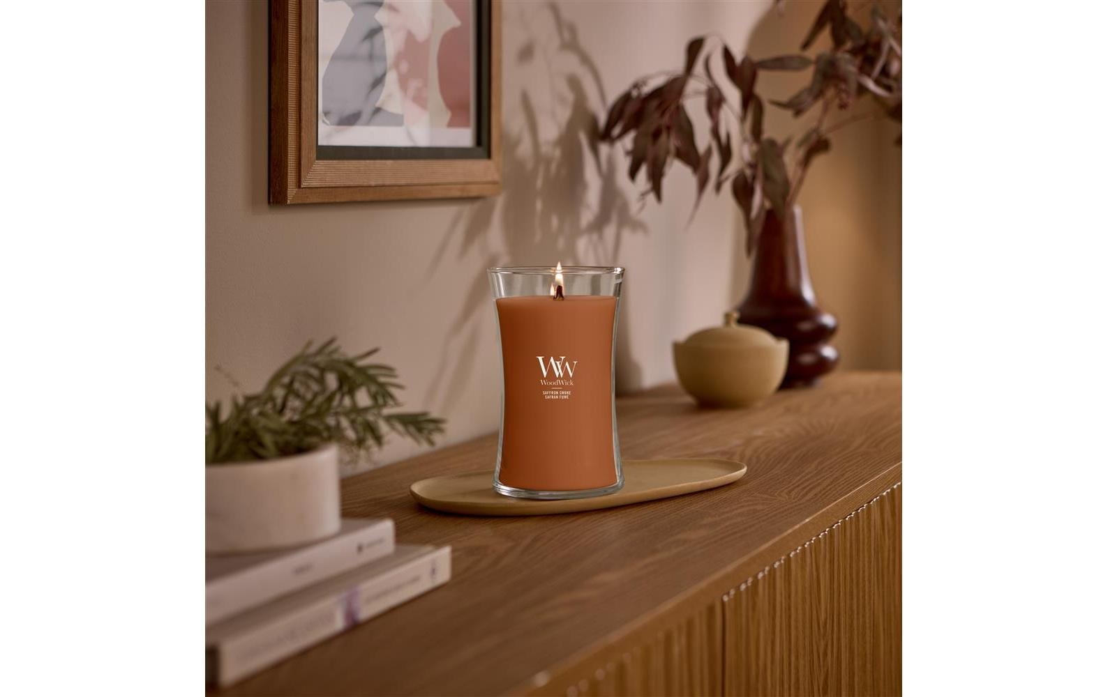 Woodwick Duftkerze "Saffron Smoke Medium Jar"