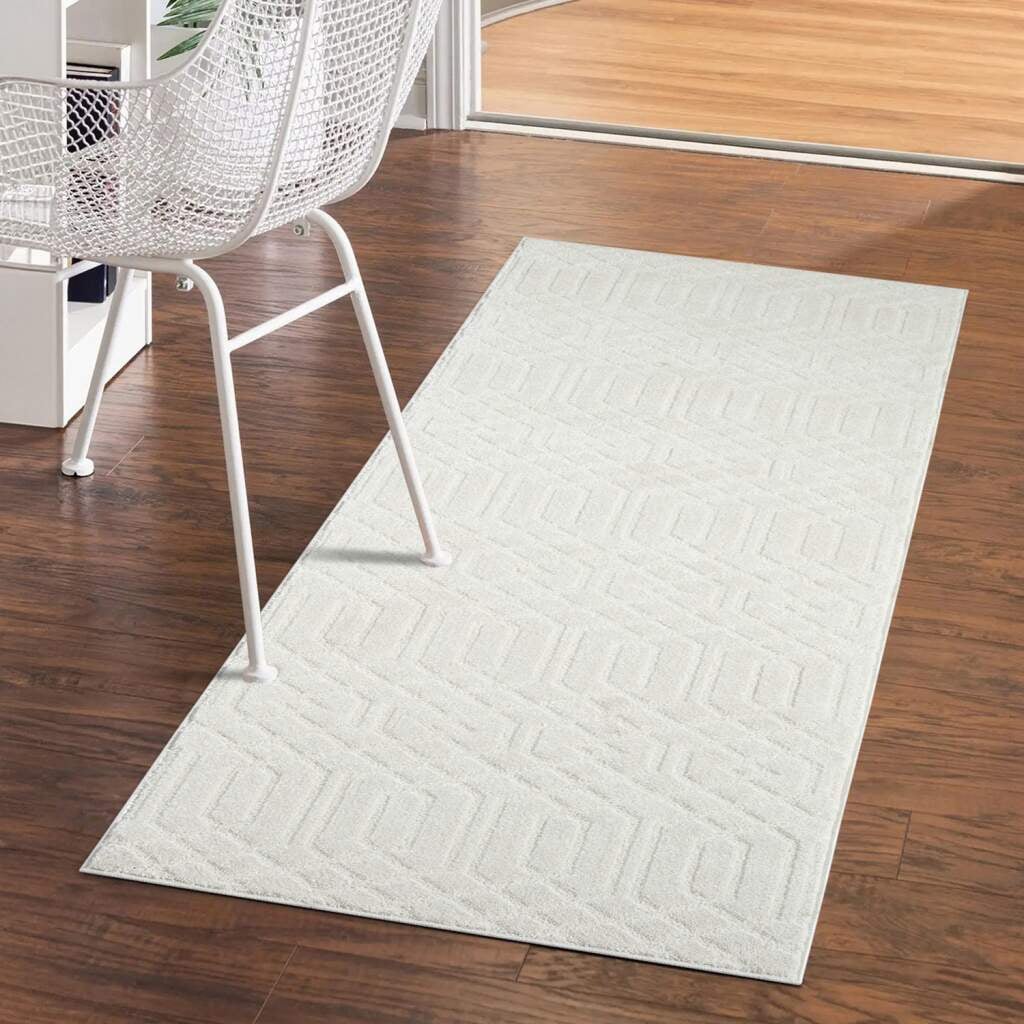 Carpet City Teppich »FLAIR138« rechteckig 11 mm Höhe Kurzflor-Teppich, Skandi-Stil, Wohnzimmer