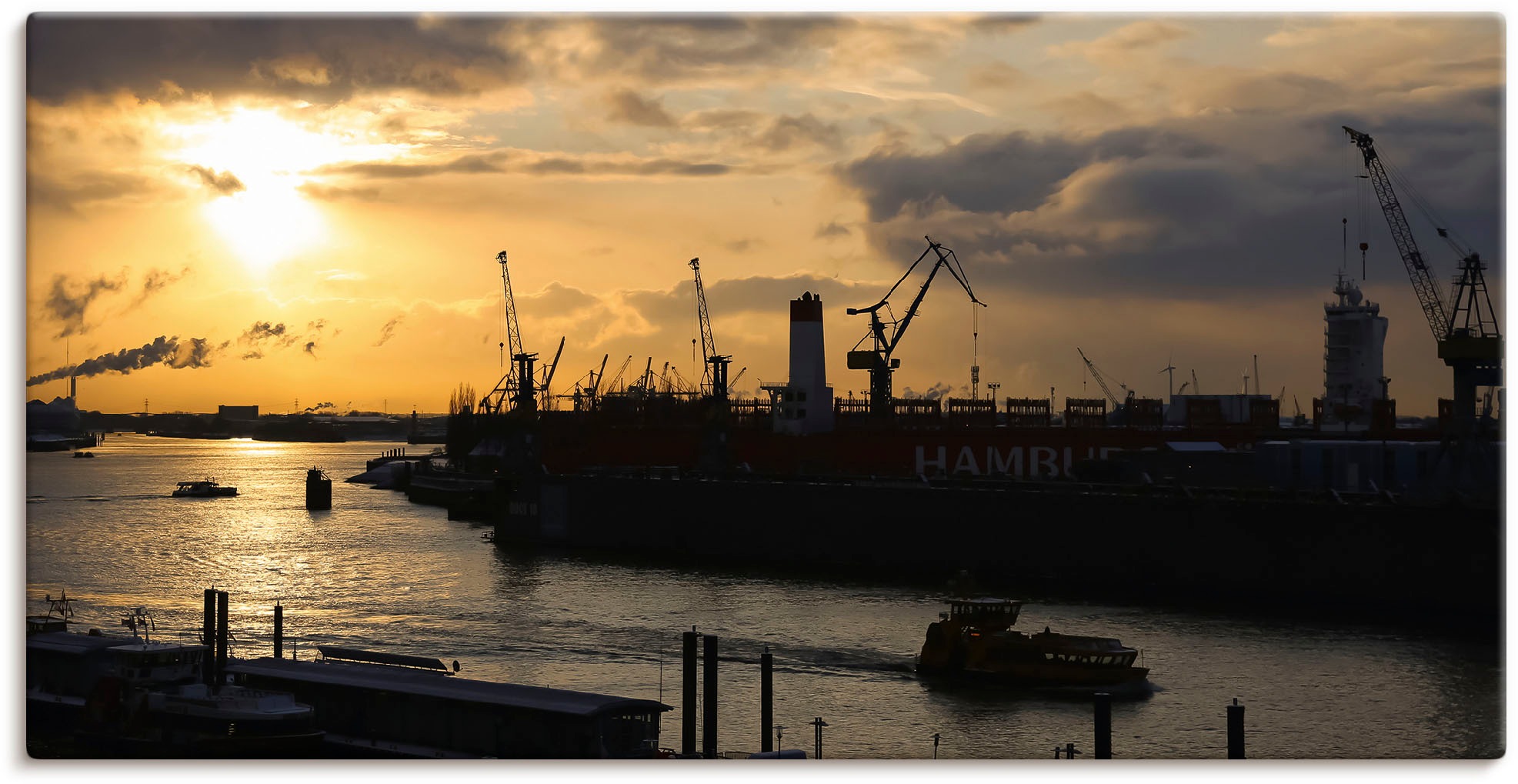 Image of elbgestoeber Leinwandbild »Elbblick«, Gewässer, (1 St.) bei Ackermann Versand Schweiz