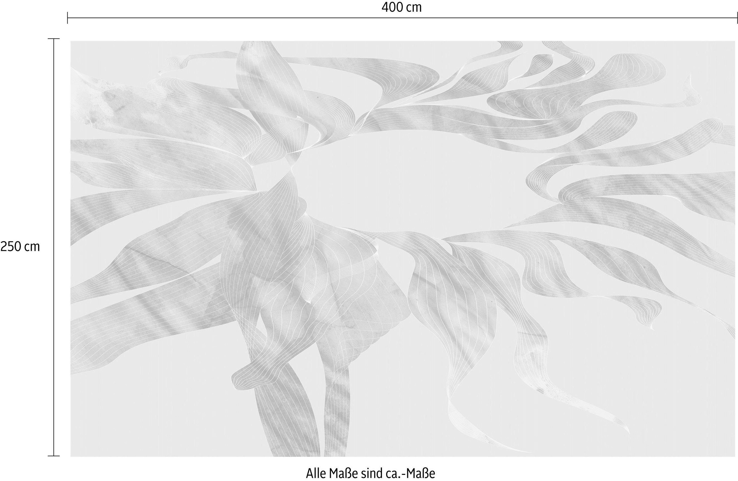 Komar Vliestapete »Digitaldruck Vlies - Autumn Leaves - Grösse 400 x 250 cm«, bedruckt, Wohnzimmer, Schlafzimmer