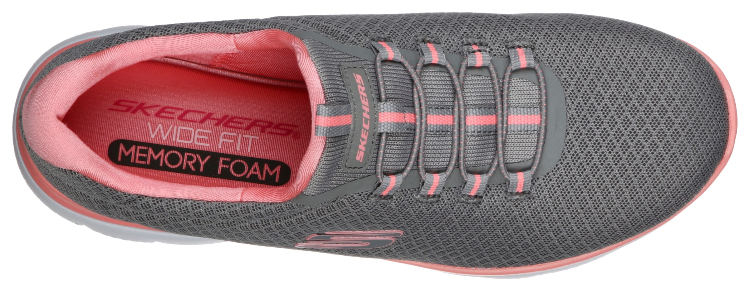 Skechers Slip-On Sneaker »SUMMITS«, Freizeitschuh, Komfortschuh mit stossdämpfender Zwischensohle