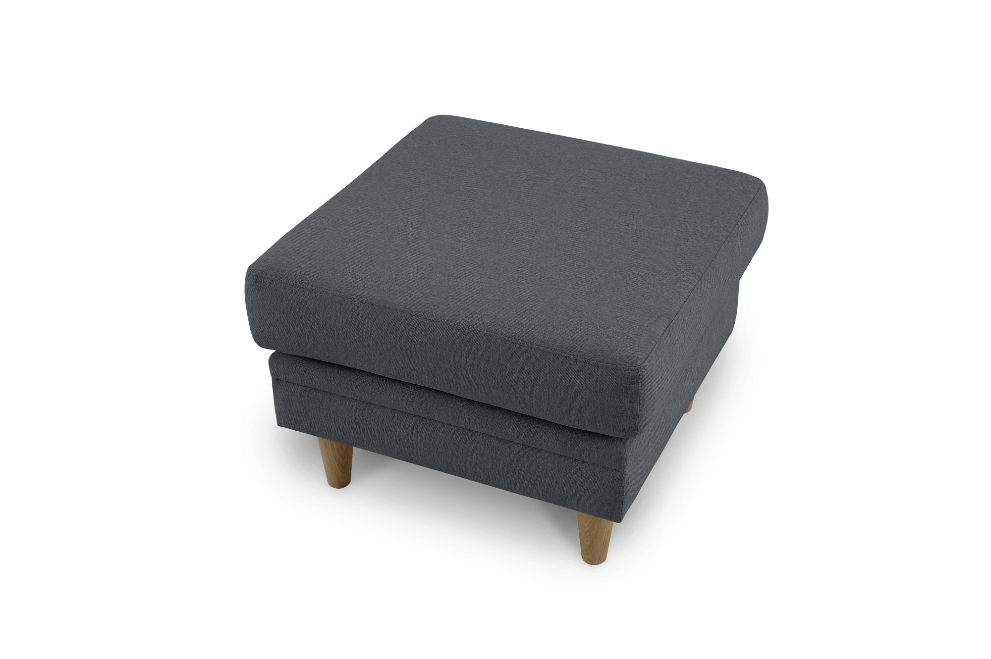 Home affaire Polsterhocker »Arellano, Breite 63 cm«, klassisches Design, mit Massivholzfüssen, Webstoff fein