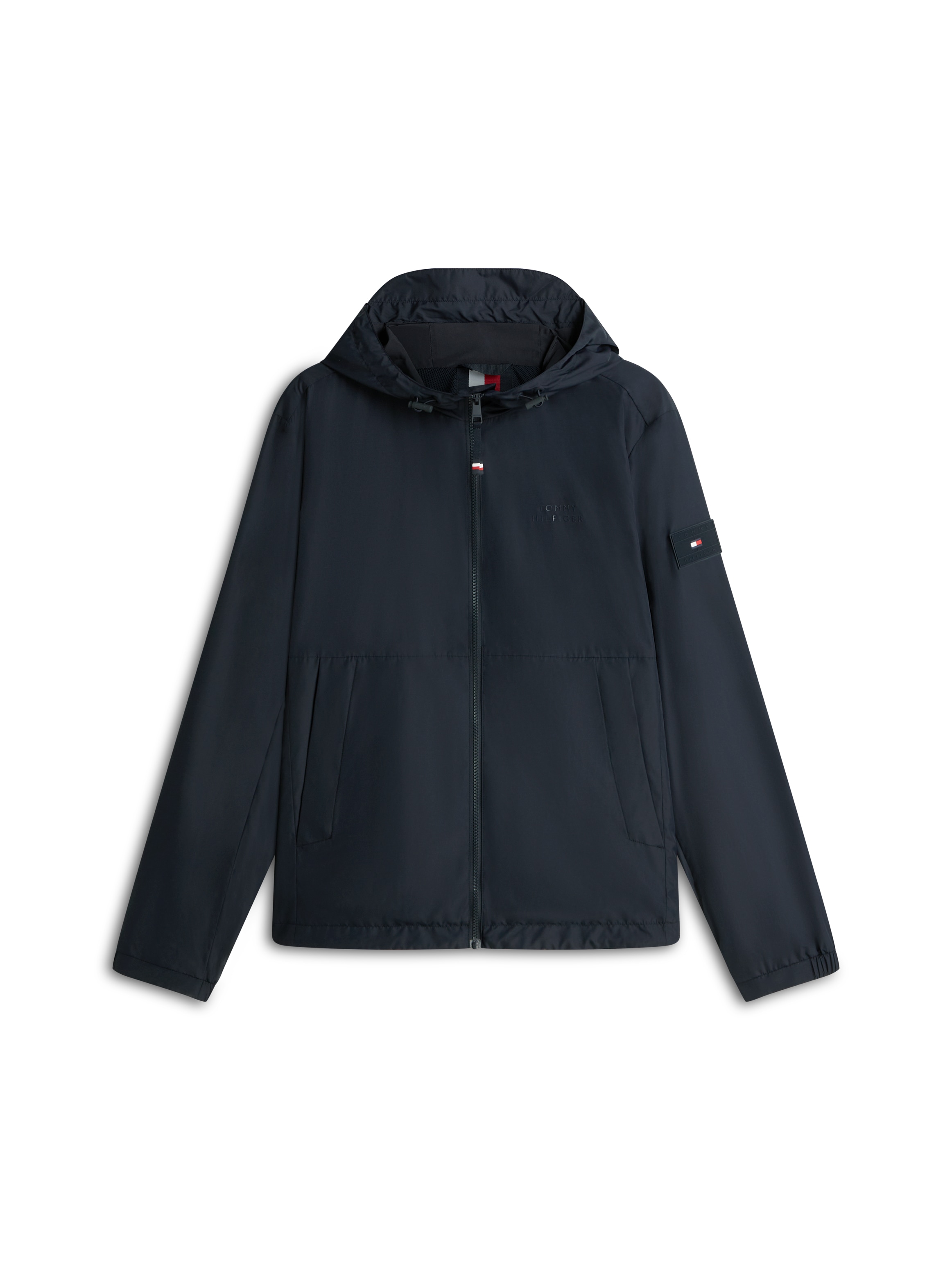 Tommy Hilfiger Allwetterjacke »BRANDED HOODED« mit Kapuze Windjacke Fahrradjacke Packable Regular fit mit Kapuze