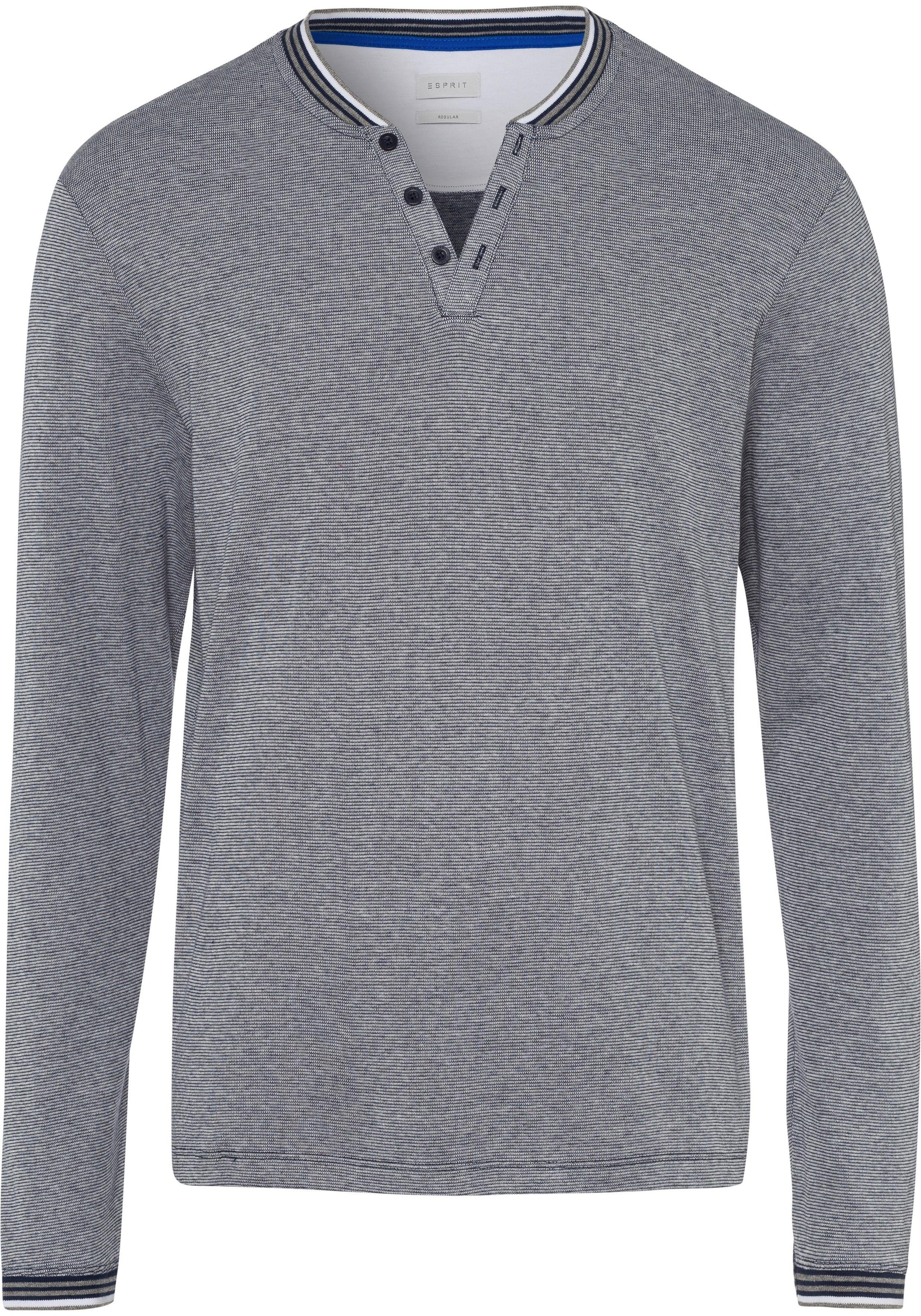 Image of Esprit Langarmshirt, mit dekorativen Knöpfen und Details bei Ackermann Versand Schweiz