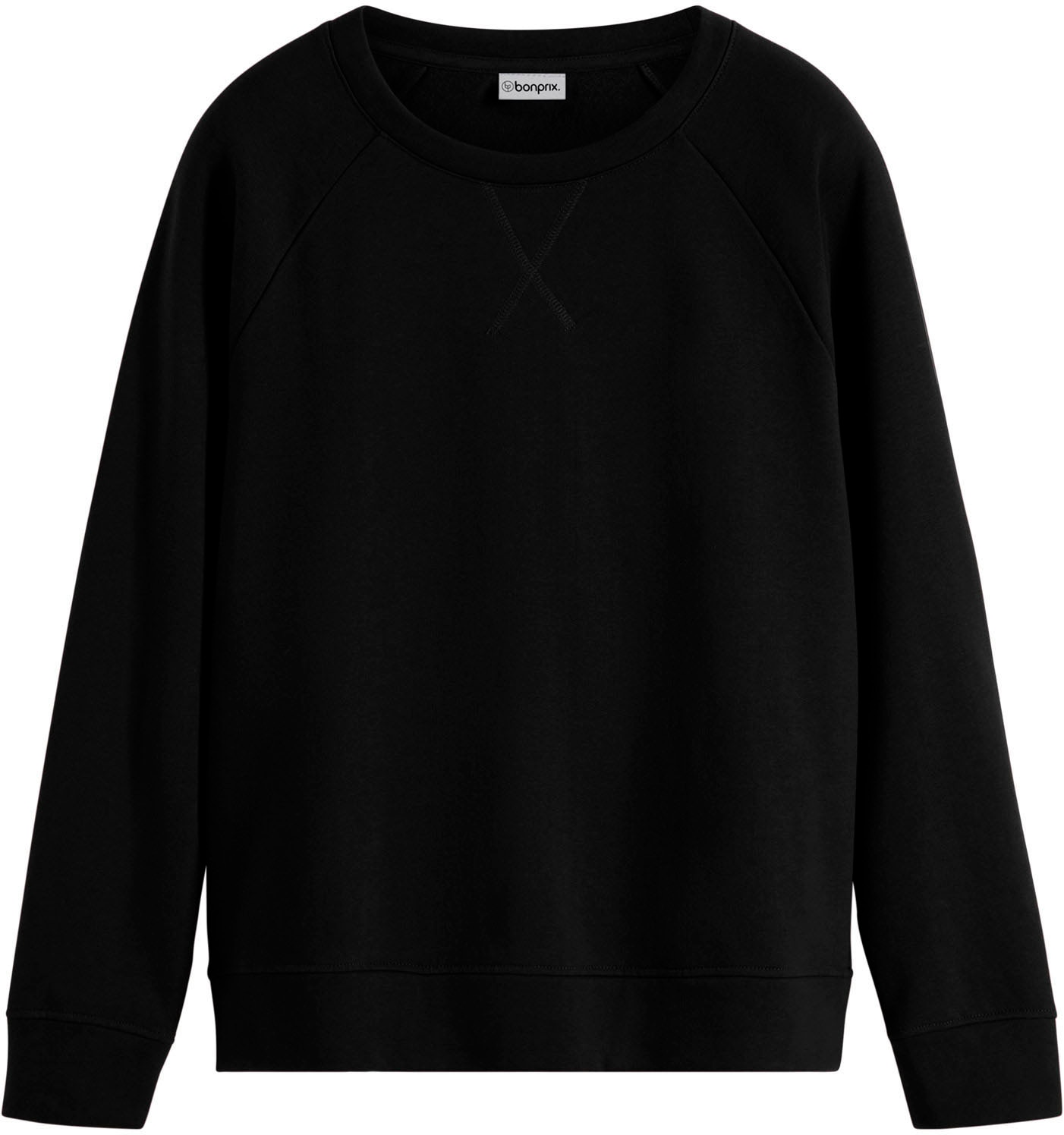 bonprix Sweat-shirt »Sweatshirt«, Col rond classique, coupe confortable, sans fermeture
