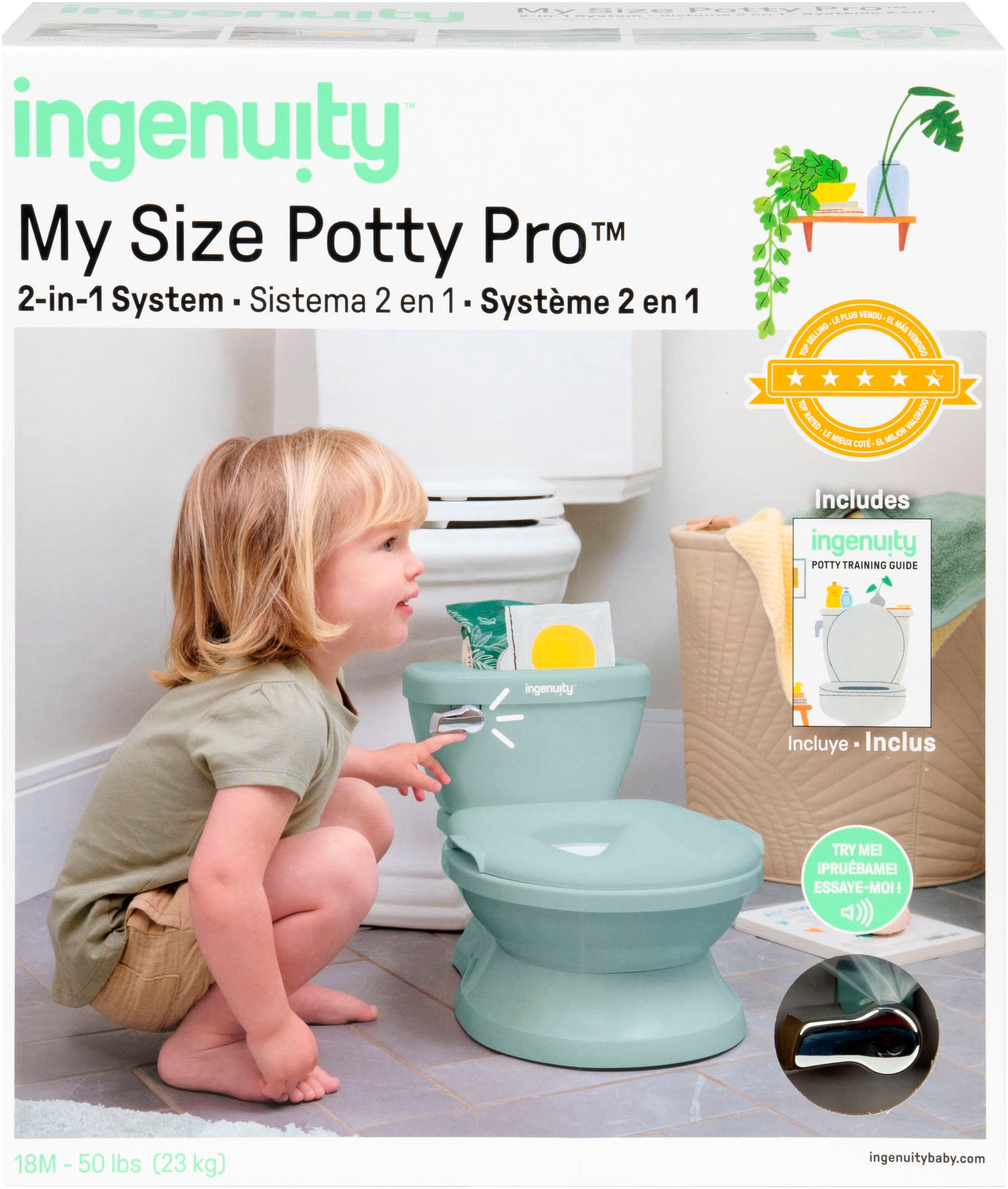 ingenuity Toilettentrainer »My Size Potty Pro™ - Weiss«