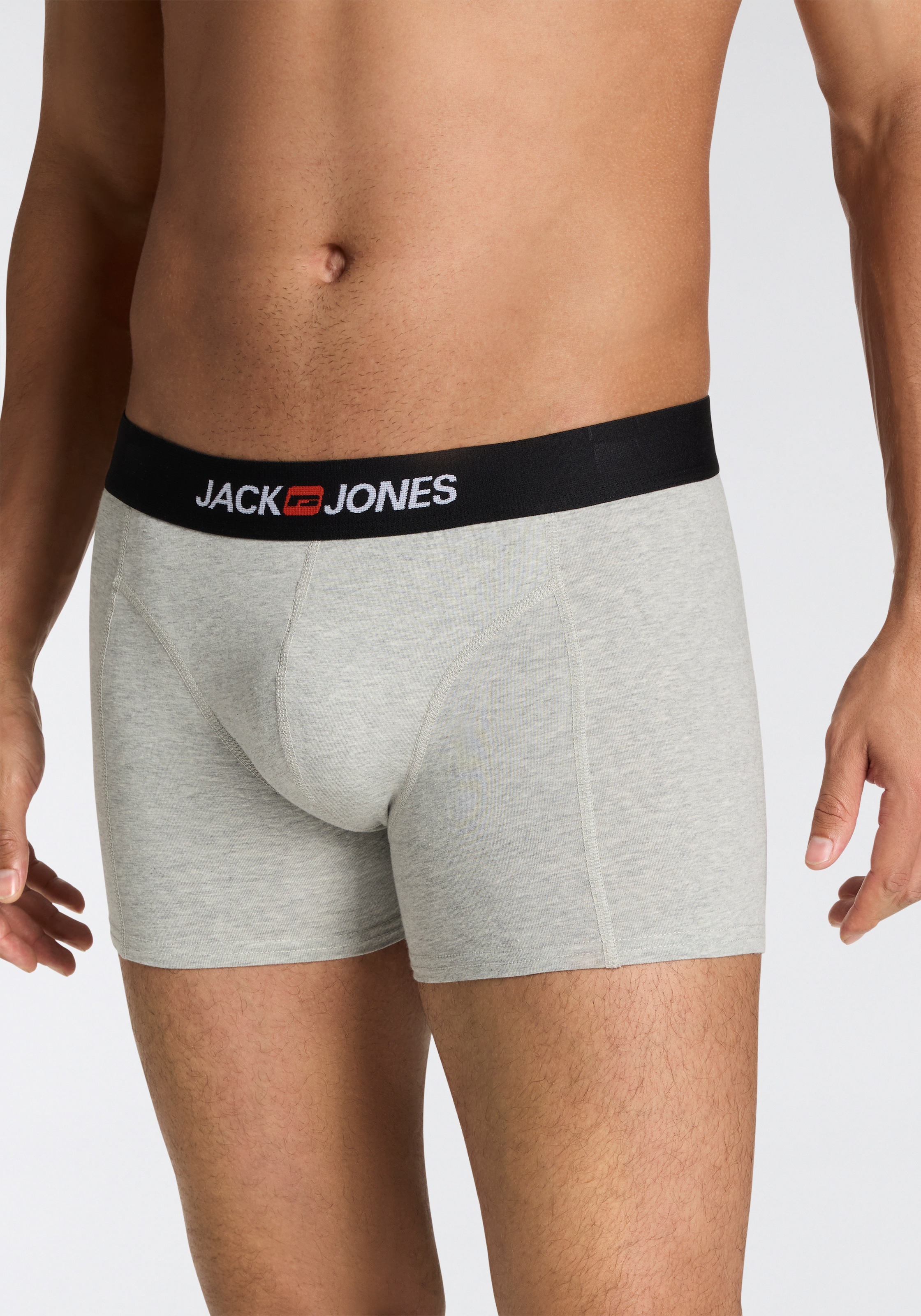 Jack & Jones Tronc »JACOLD – Boxershorts mit farbigem Bund im 6er-Pack« Packung, 6 cuis tlg., Druck, modisch, regular fit, Jersey