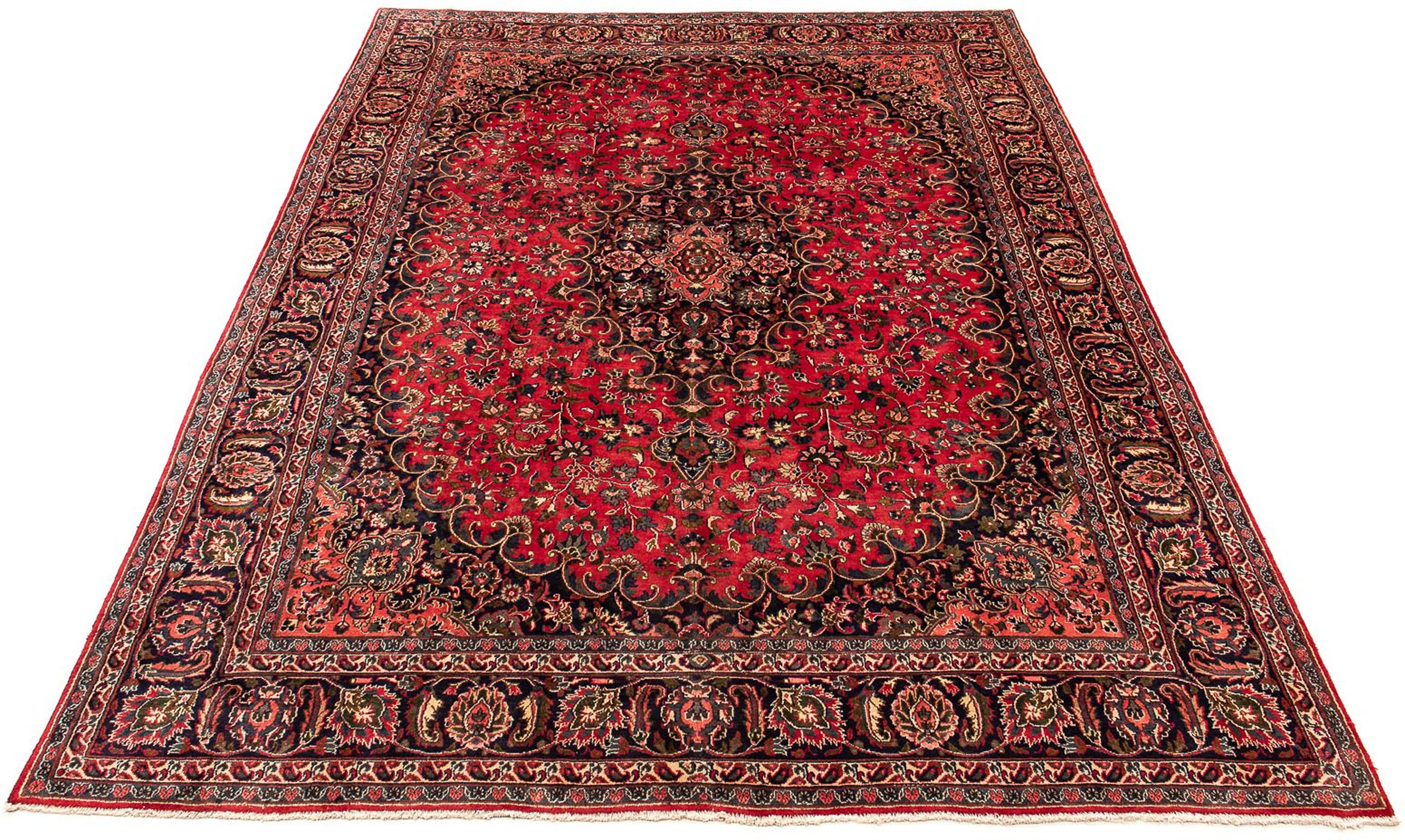 Image of morgenland Orientteppich »Perser - Classic - 380 x 293 cm - rot«, rechteckig, 10 mm Höhe, Wohnzimmer, Handgeknüpft, Einzelstück mit Zertifikat bei Ackermann Versand Schweiz