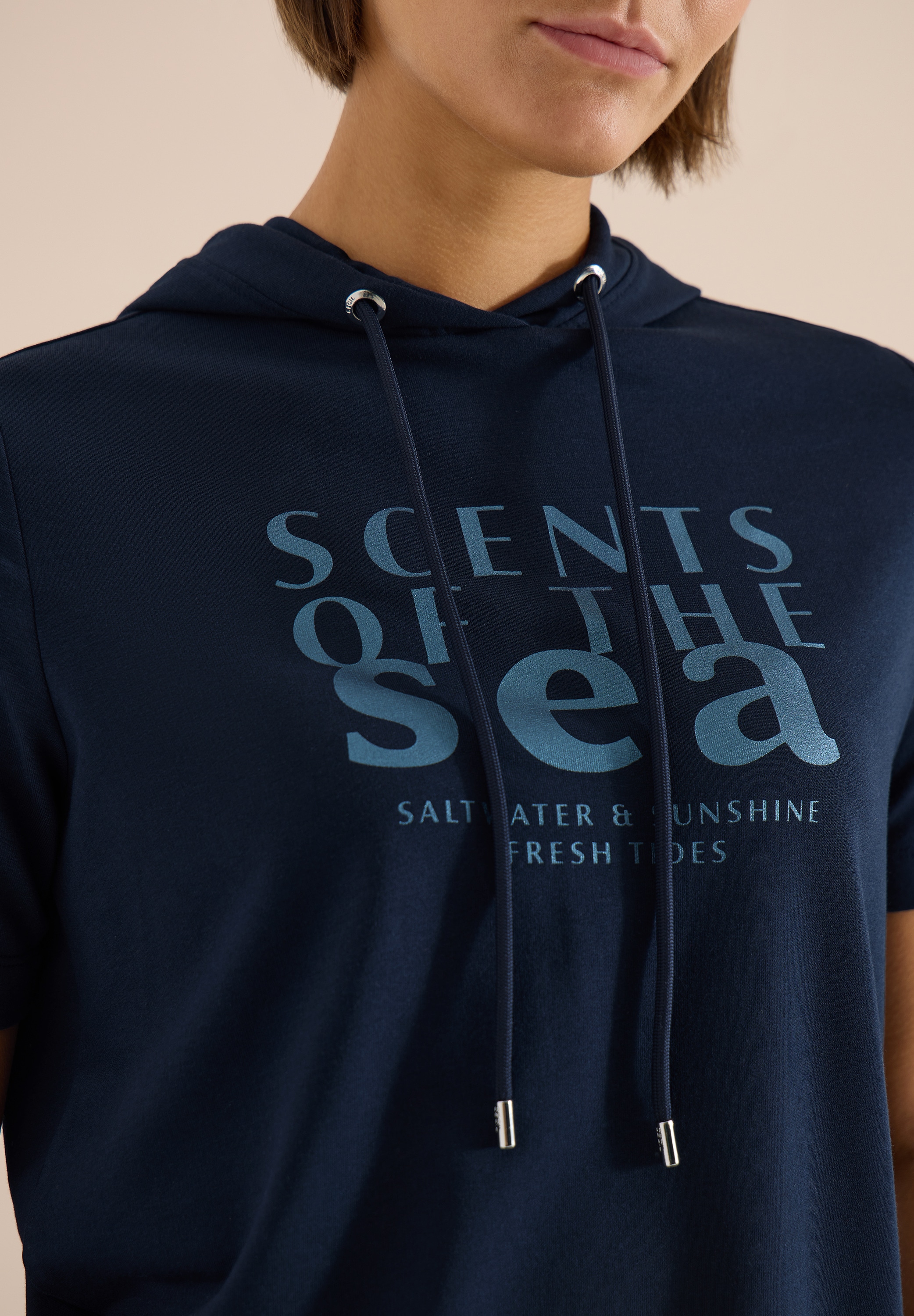 Cecil T-shirt à capuche avec inscription