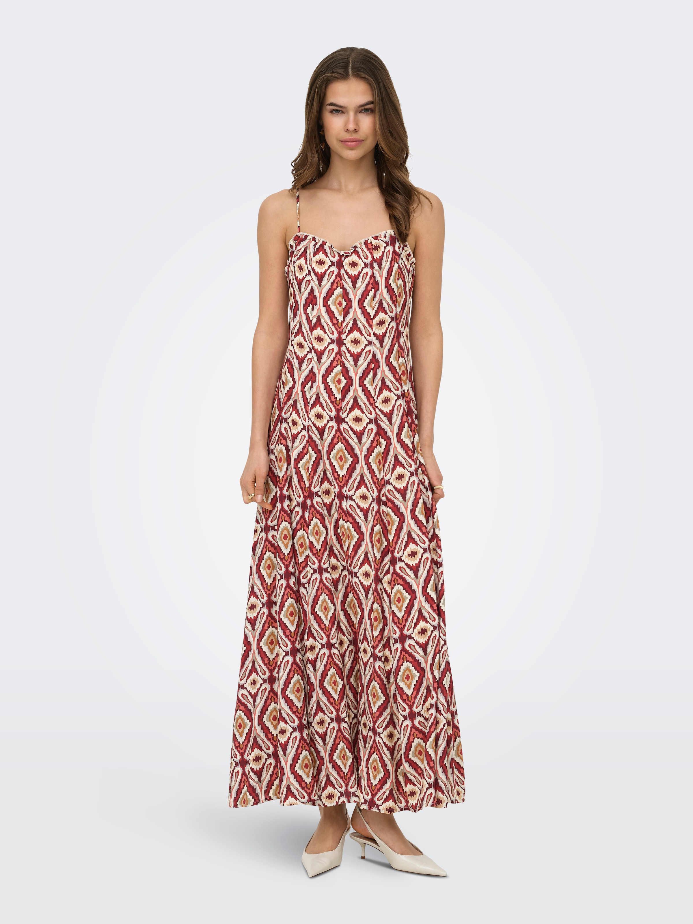 Image of ONLY Sommerkleid "ONLSTACY MIKASI LONG STRAP DRESS WVN" Viskosemischung