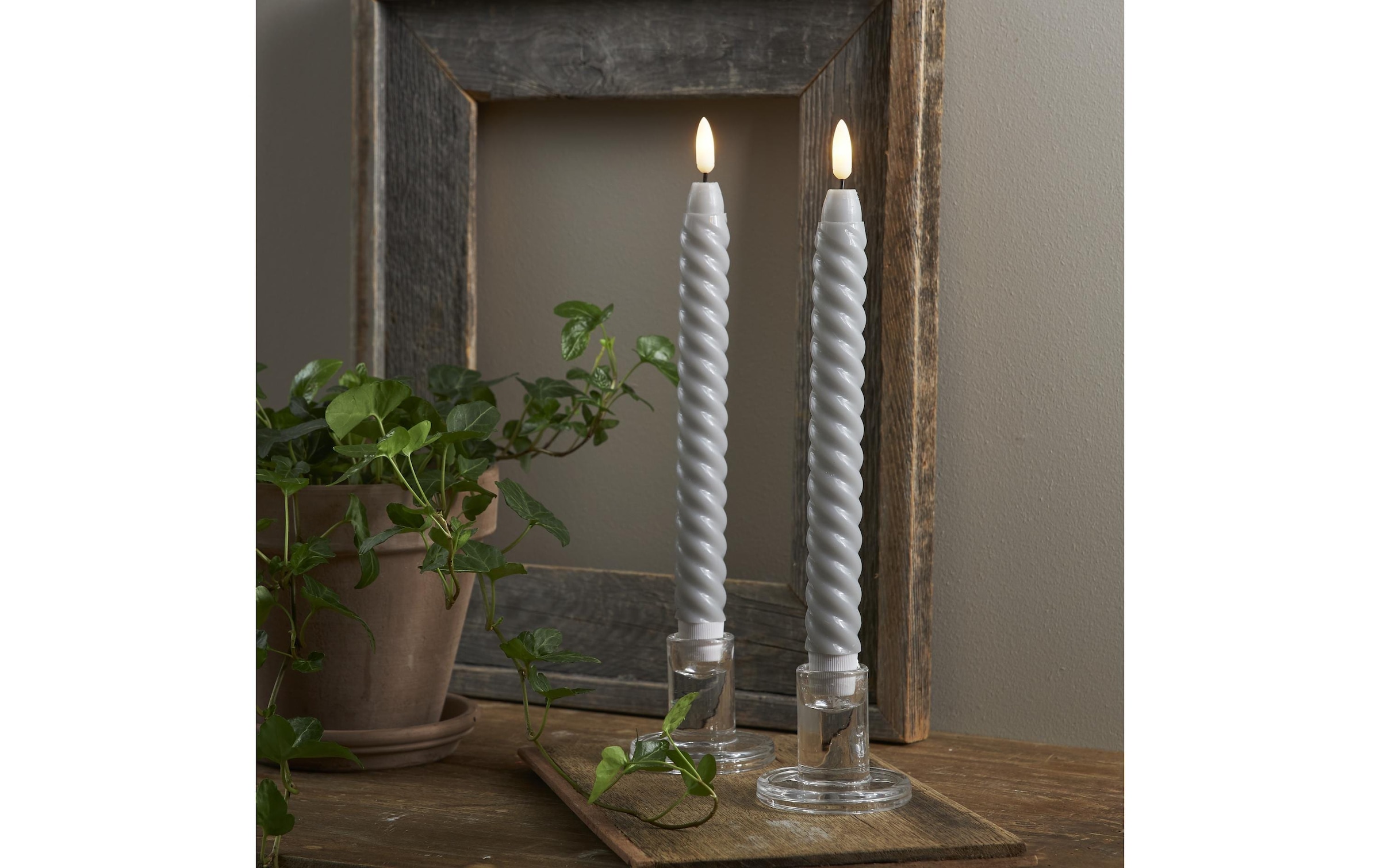   Bougie LED »Star Trading LED-Stabkerzen Set Flamme Swirl, 2 Stk«