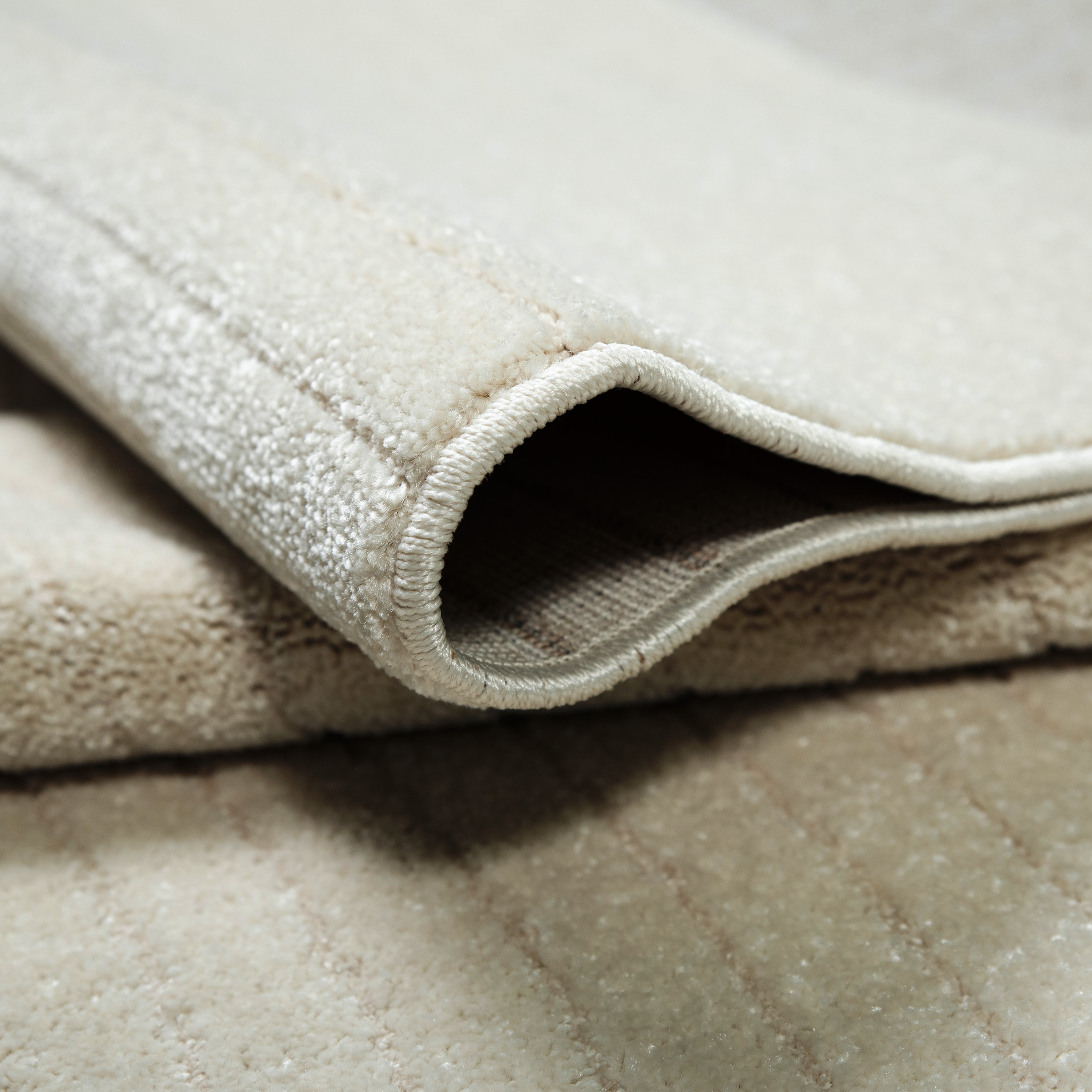 GOODproduct Teppich »Revea, Zen Garden-Design in Hoch-Tief-Struktur,« rechteckig 9 mm Höhe 3D-Effekt, softer Kurzflor, pflegeleicht, Scandi-Look