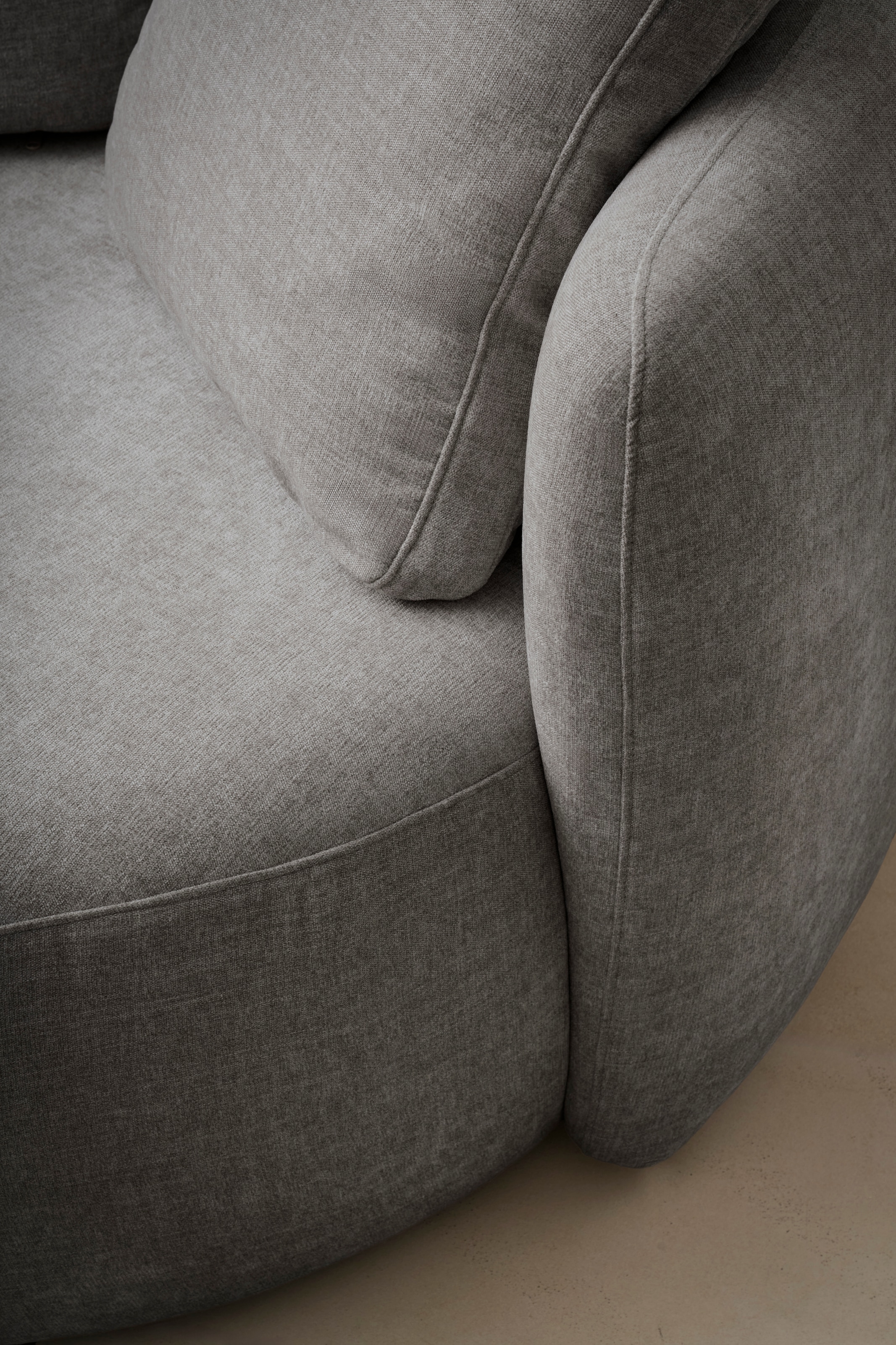 GOODproduct Sessel »Kaarl, moderner Rundsessel, Loungesessel, Loveseat« Webstoff, in fünf Farben, inkl. Rückenkissen, zeitloses Design
