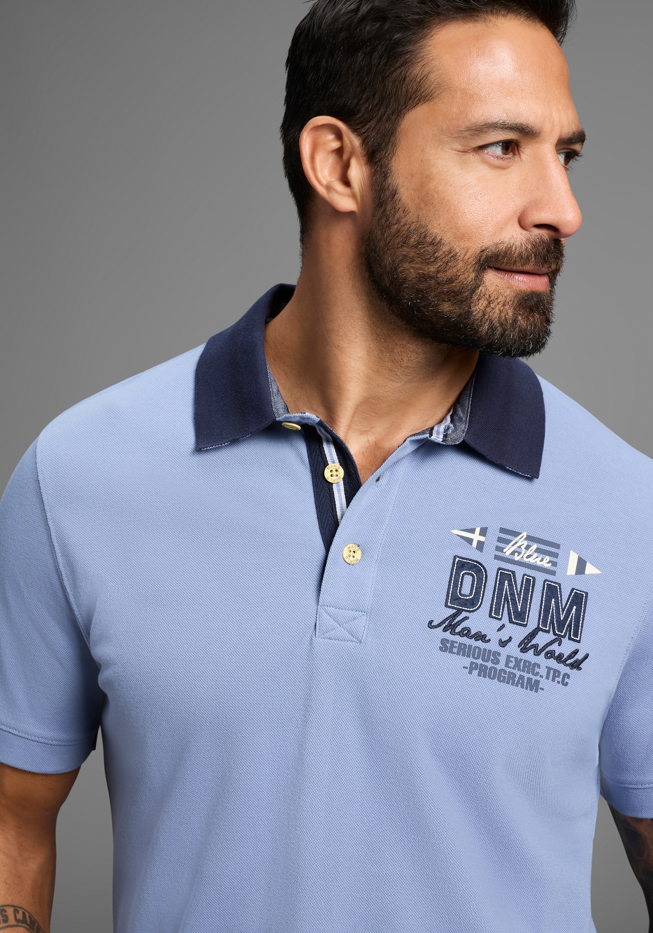 Man's World Poloshirt, Kurzarm, mit Polokragen, für sportliche Aktivitäten