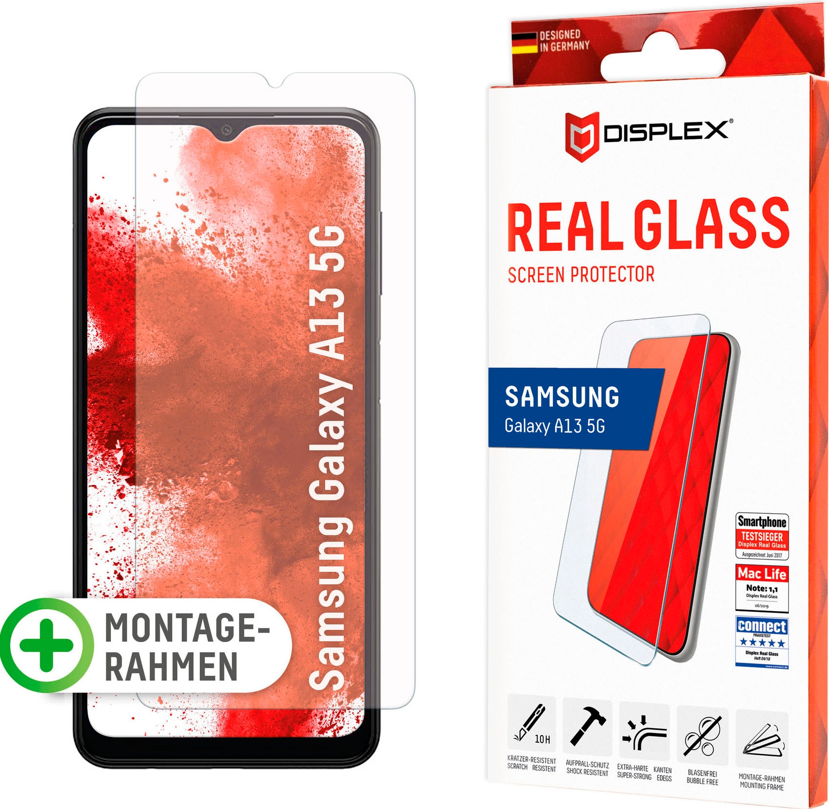 Displex Displayschutzglas »Real Glass für Samsung Galaxy A13 5G«, (1 St.)